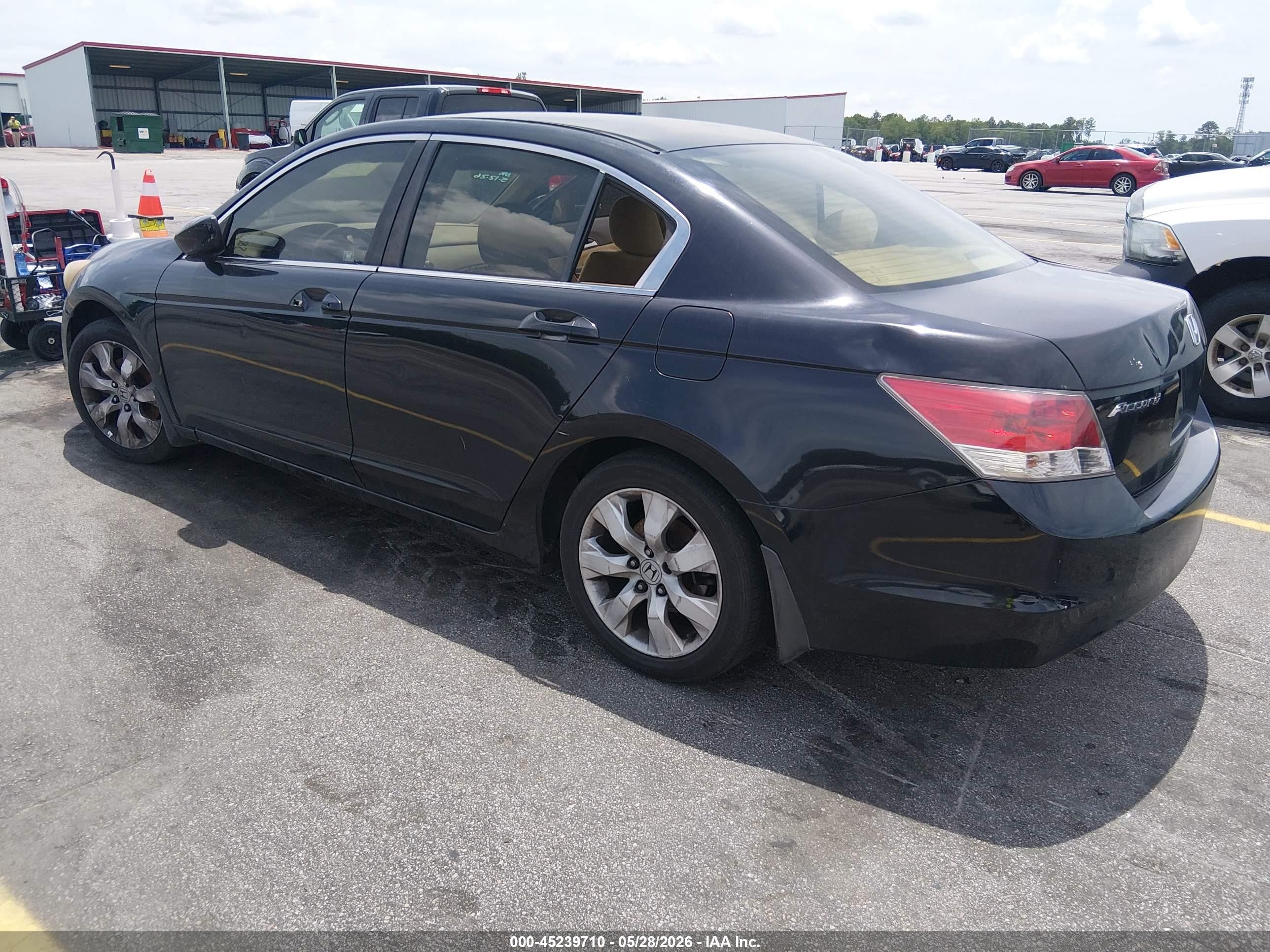 2008 Honda Accord 2.4 Ex Black vin: JHMCP26738C002682