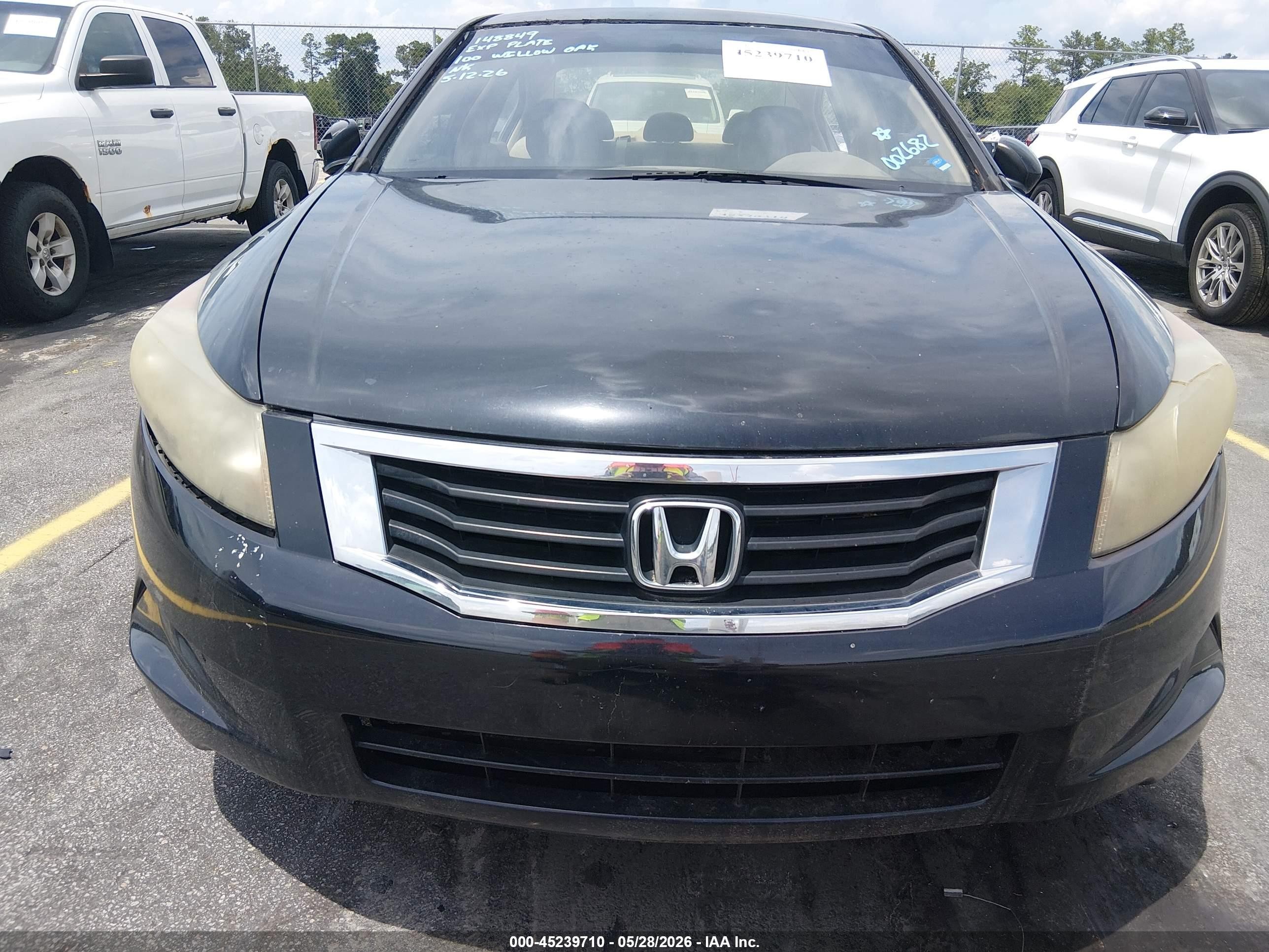 2008 Honda Accord 2.4 Ex Black vin: JHMCP26738C002682