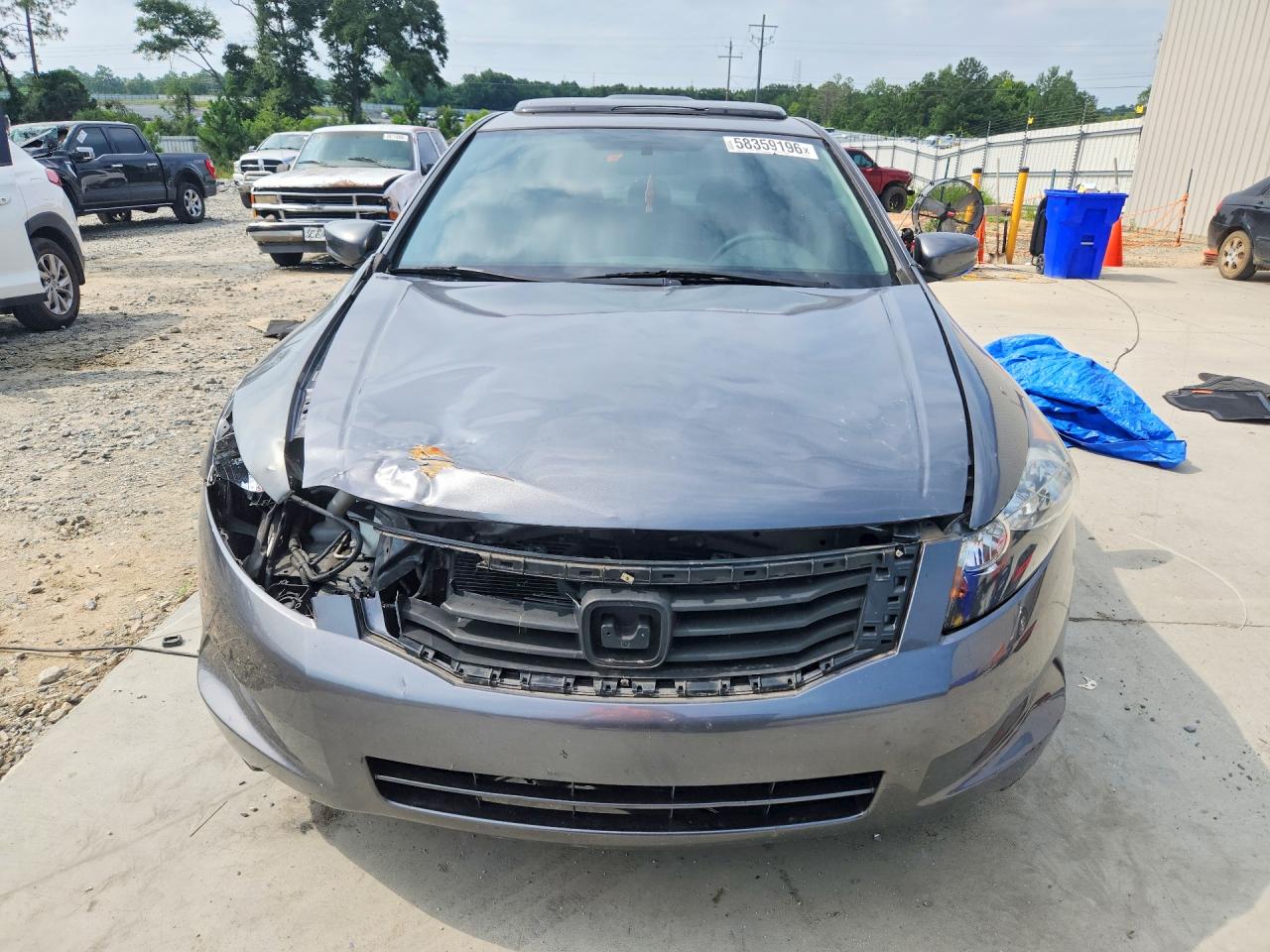 2008 Honda Accord Ex Gray vin: JHMCP26738C026691
