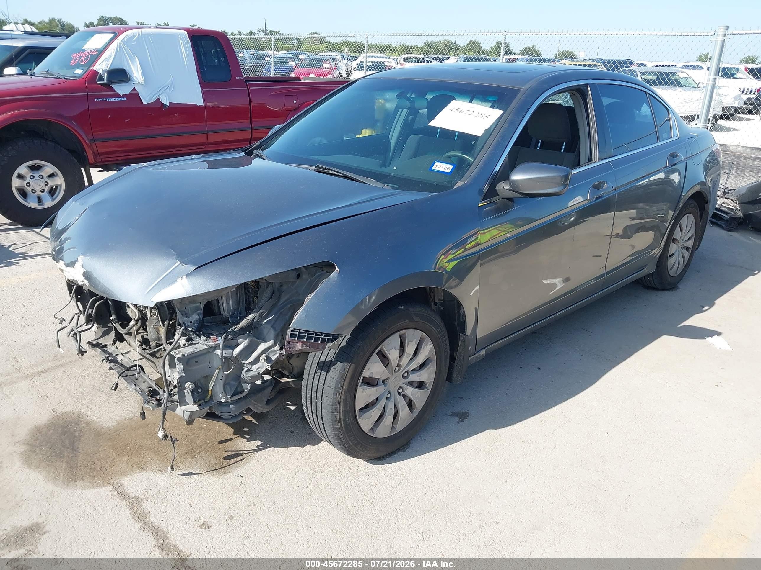 2008 Honda Accord 2.4 Ex Gray vin: JHMCP26738C033916