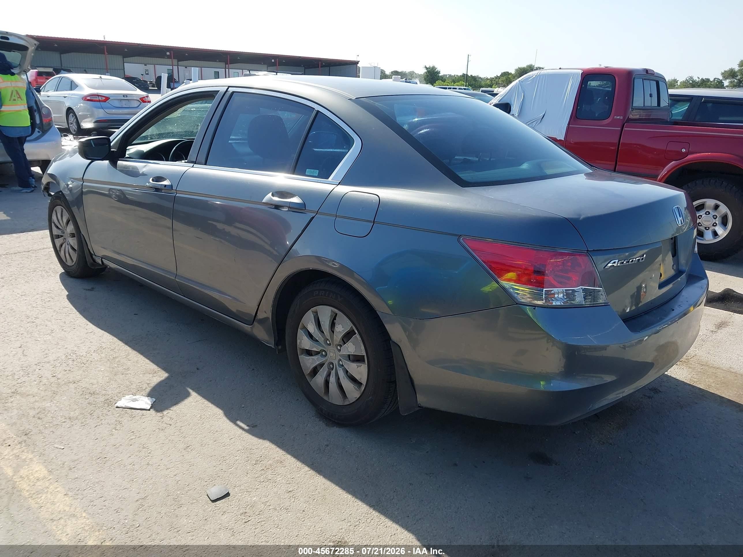 2008 Honda Accord 2.4 Ex Gray vin: JHMCP26738C033916