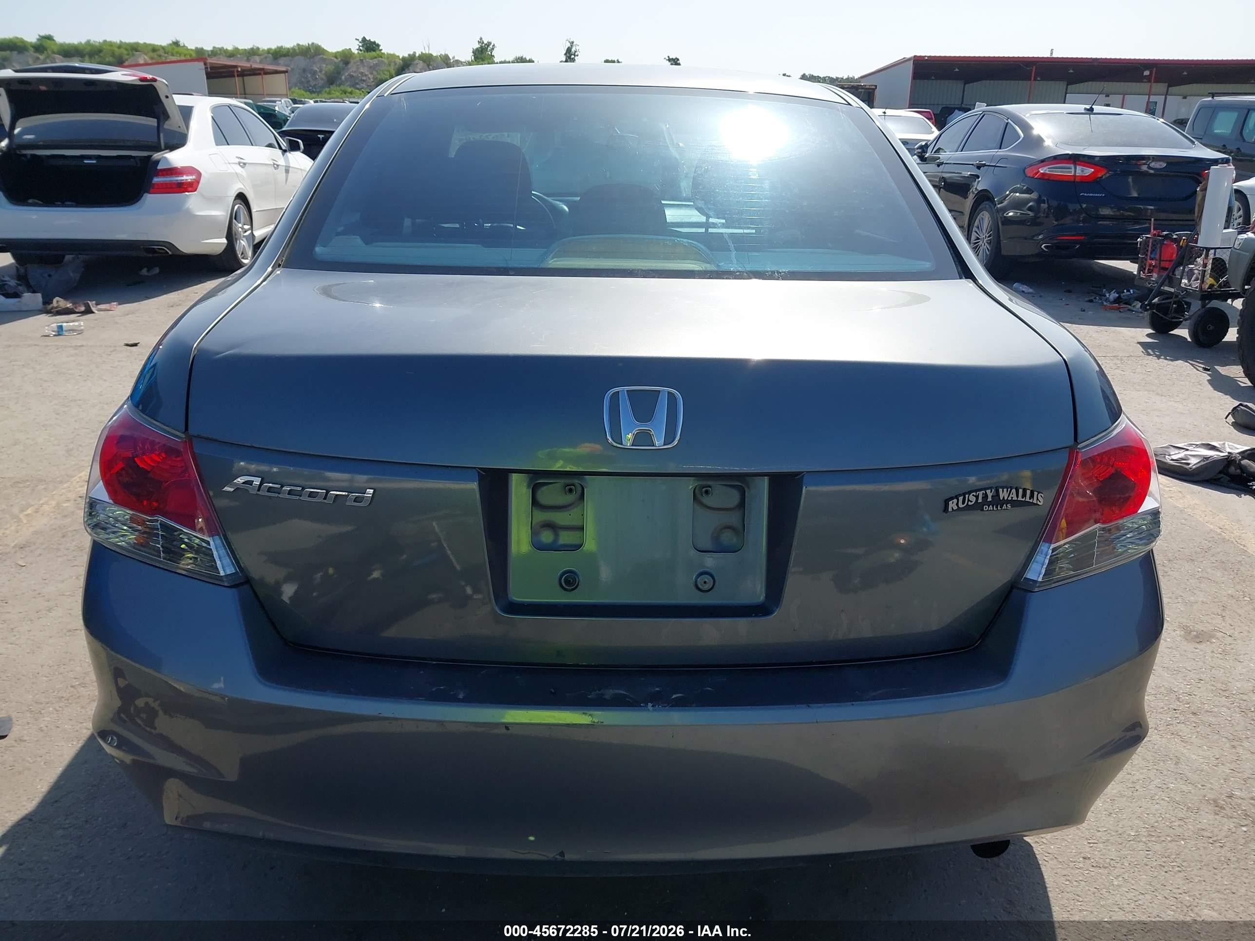 2008 Honda Accord 2.4 Ex Gray vin: JHMCP26738C033916