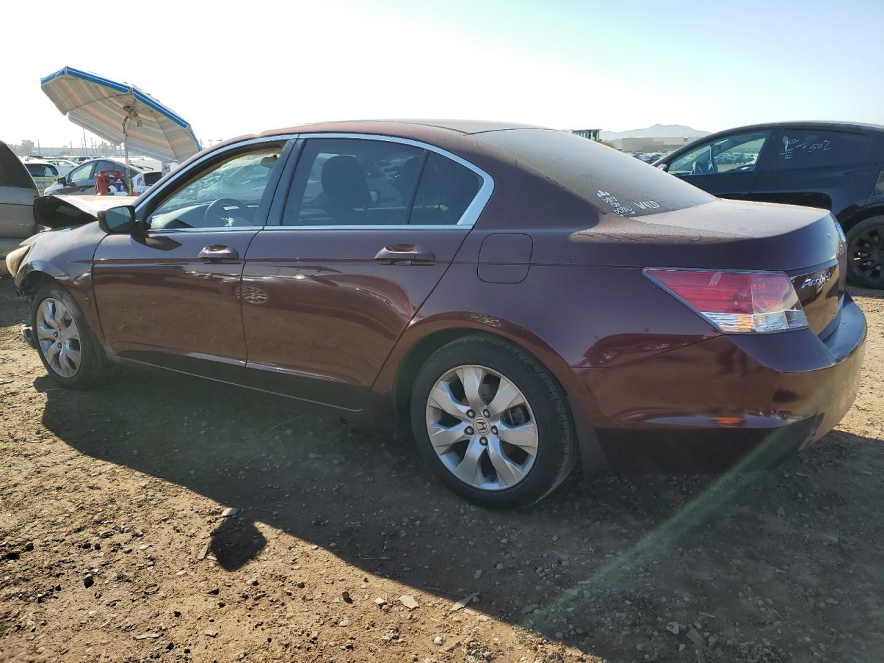 2008 Honda Accord Ex Maroon vin: JHMCP26738C043958