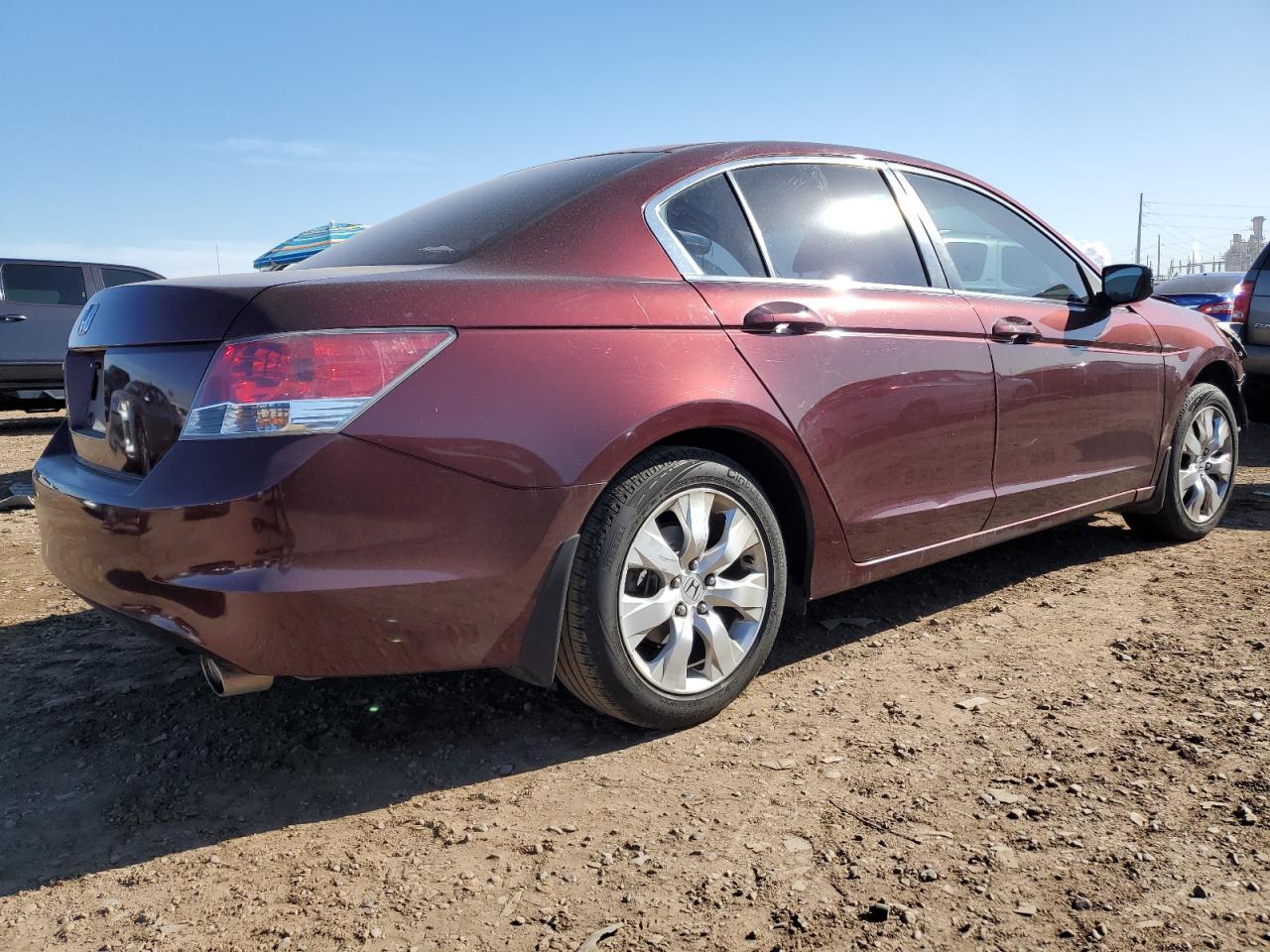 2008 Honda Accord Ex Maroon vin: JHMCP26738C043958