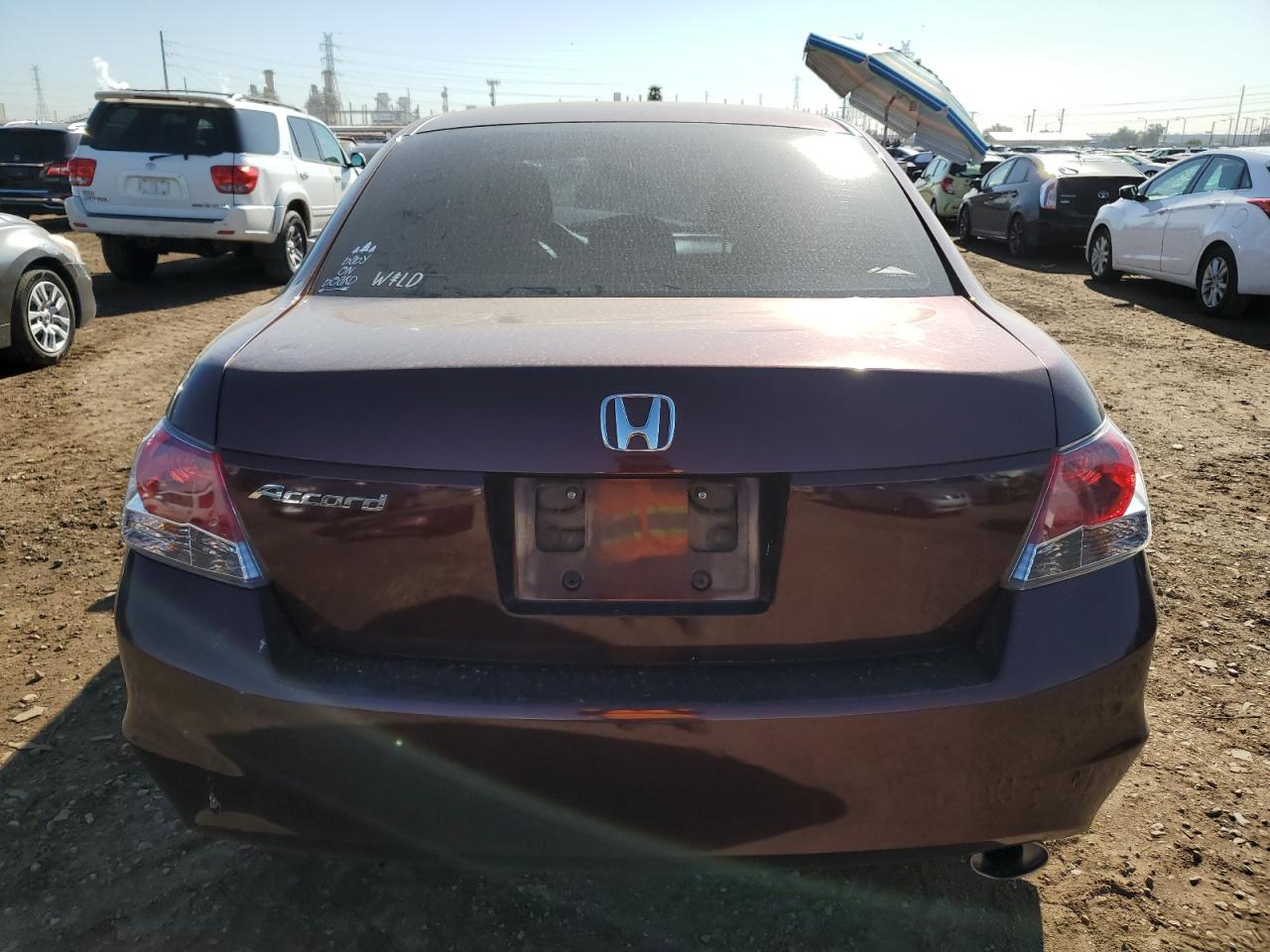 2008 Honda Accord Ex Maroon vin: JHMCP26738C043958