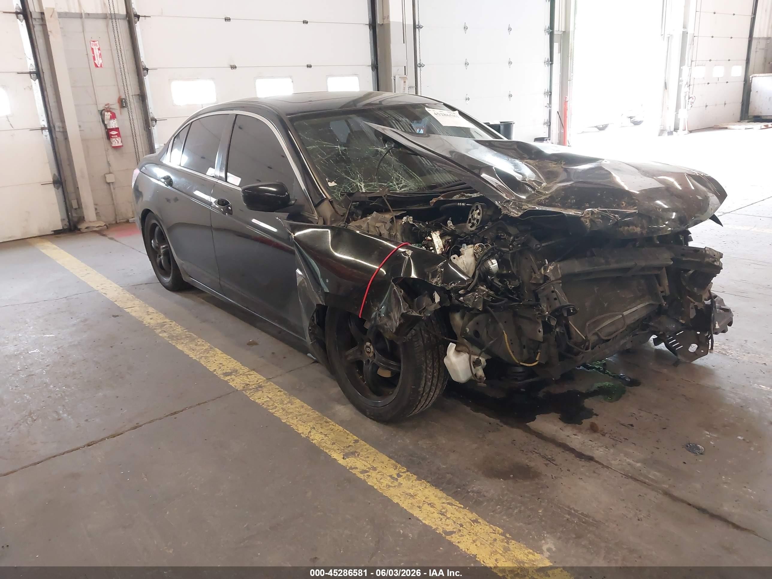 2008 Honda Accord 2.4 Ex Black vin: JHMCP26738C055513