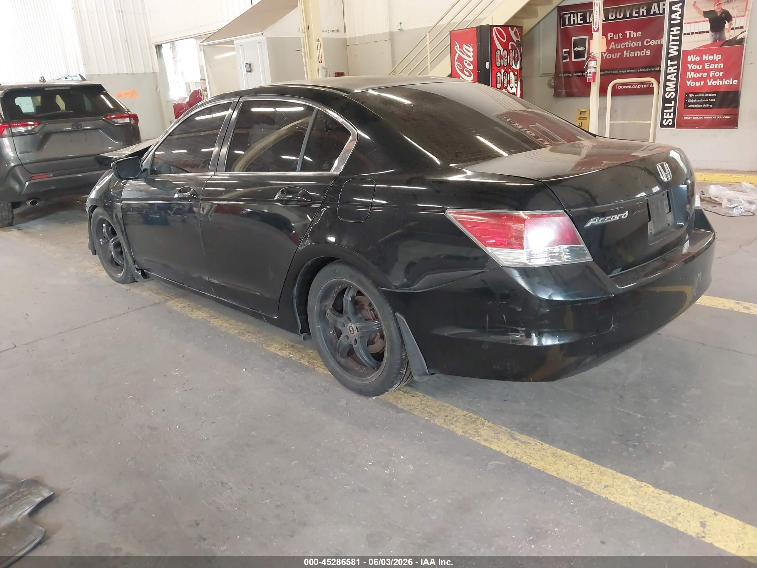 2008 Honda Accord 2.4 Ex Black vin: JHMCP26738C055513