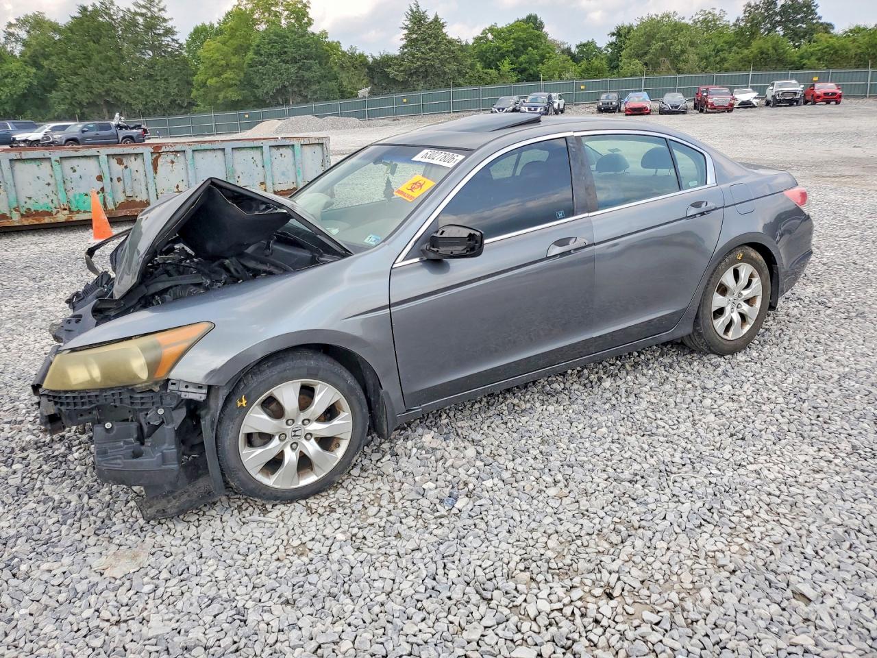 2008 Honda Accord Ex Gray vin: JHMCP26738C060646
