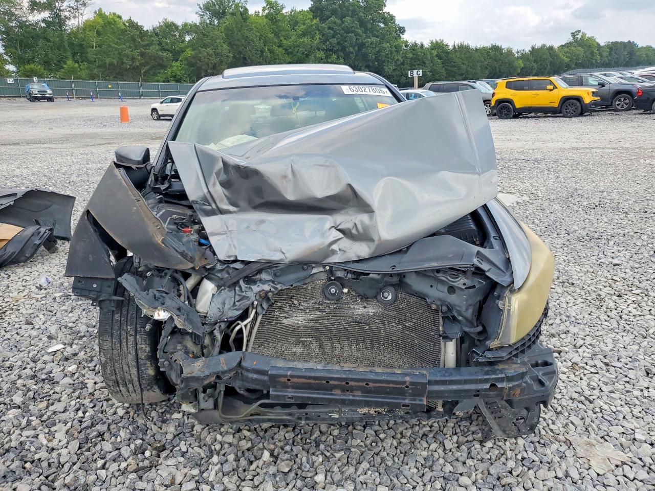 2008 Honda Accord Ex Gray vin: JHMCP26738C060646