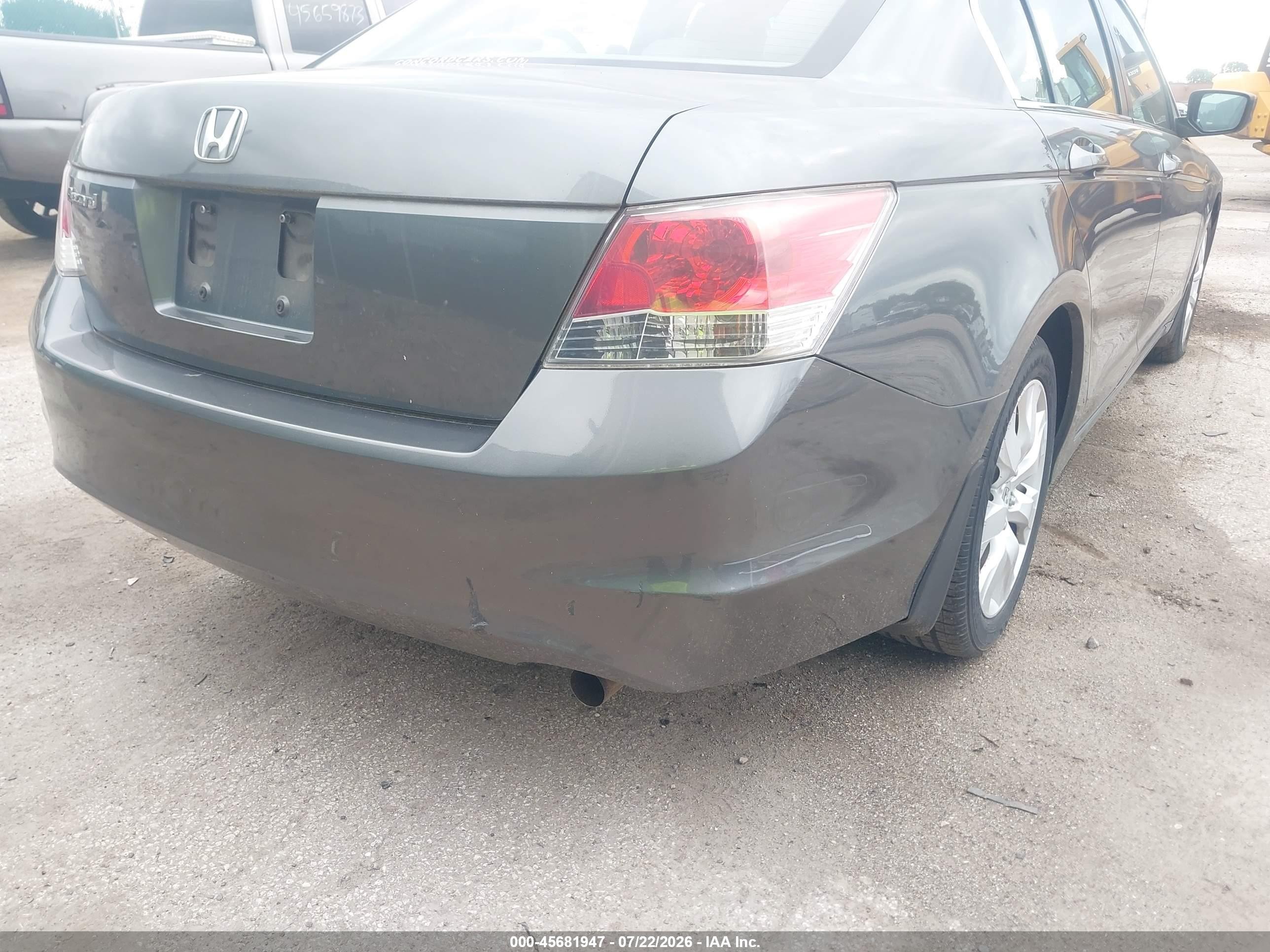 2008 Honda Accord 2.4 Ex Gray vin: JHMCP26748C027879