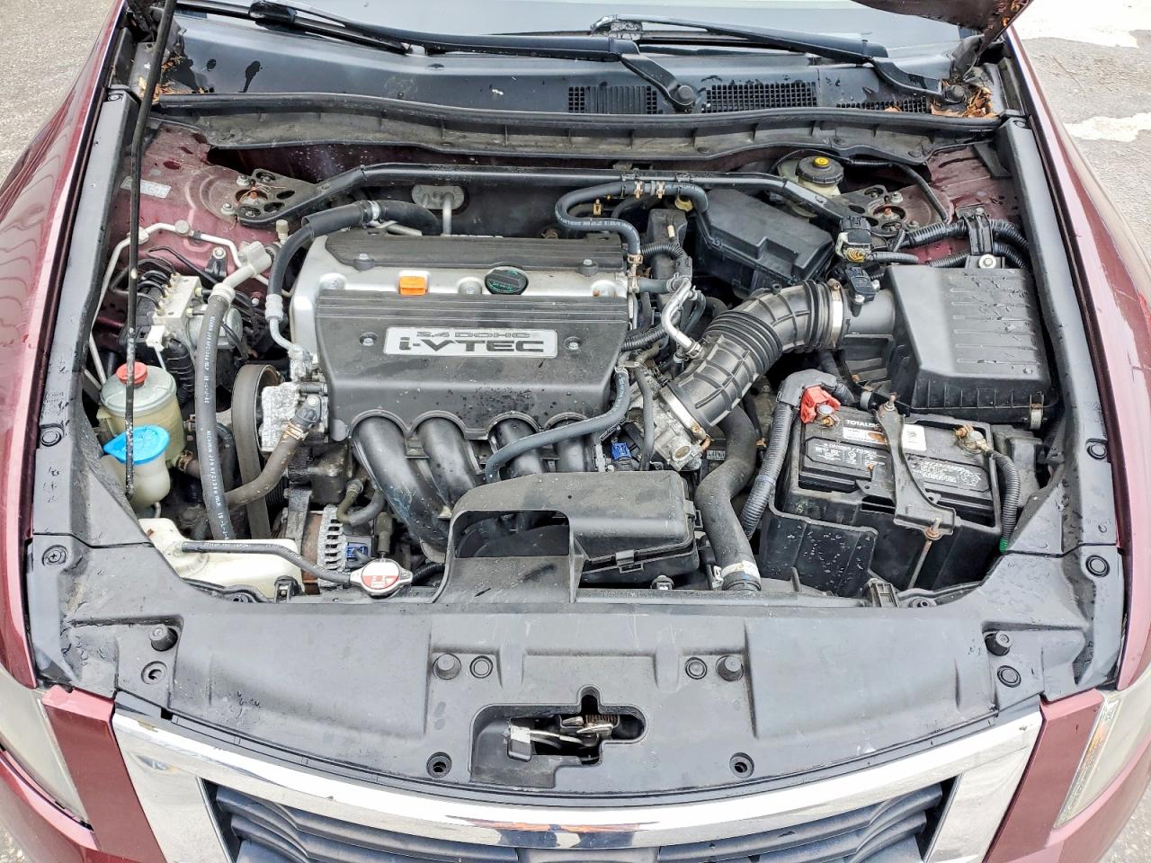 2008 Honda Accord Ex Maroon vin: JHMCP26748C050661