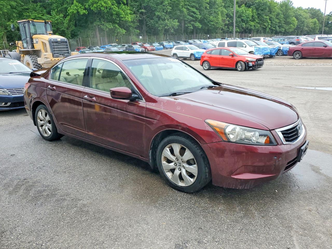 2008 Honda Accord Ex Maroon vin: JHMCP26748C050661