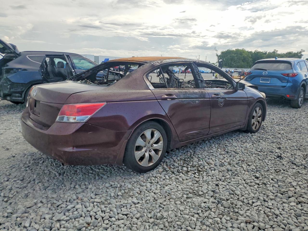 2008 Honda Accord Ex Burgundy vin: JHMCP26748C052670