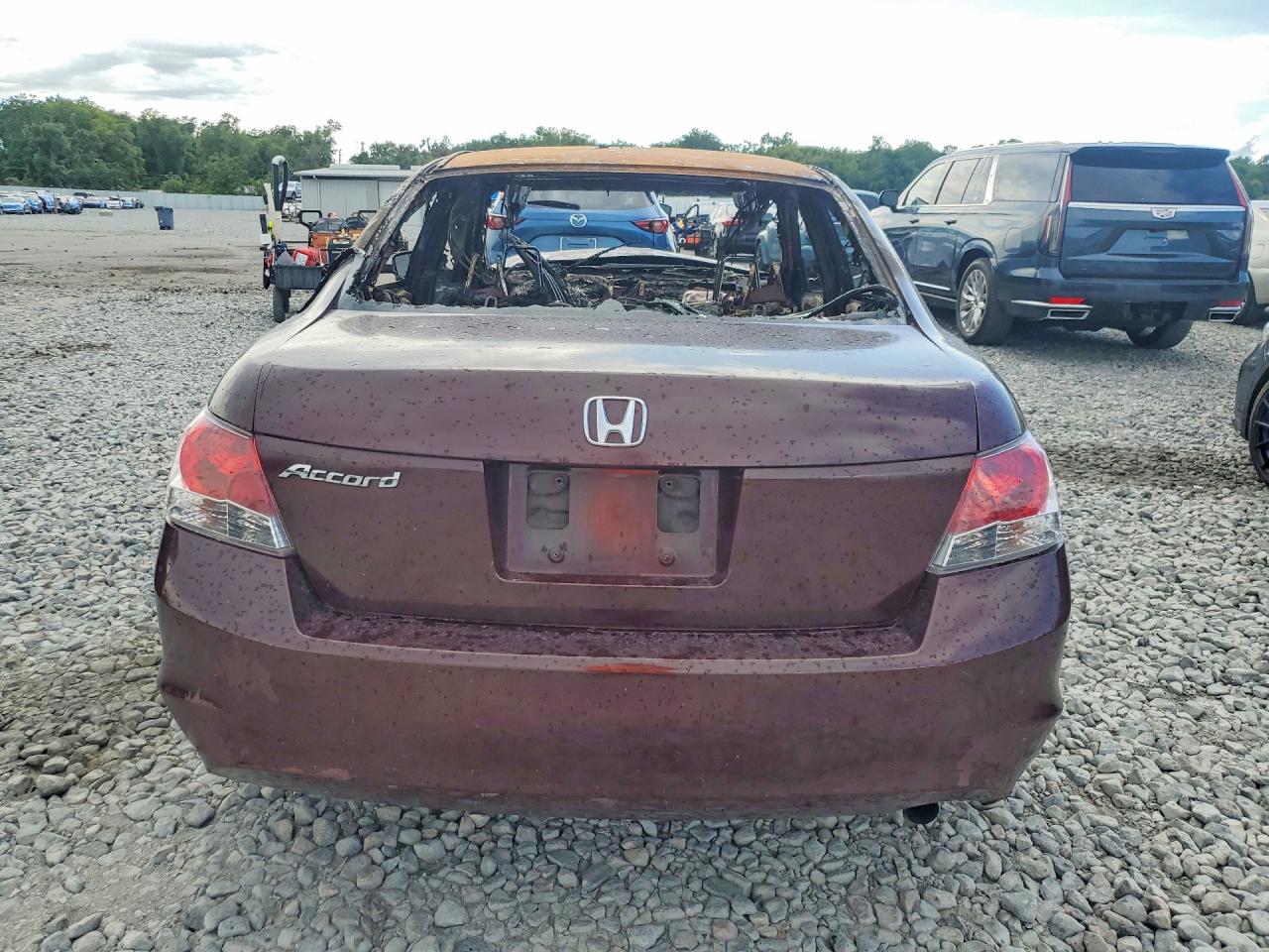 2008 Honda Accord Ex Burgundy vin: JHMCP26748C052670