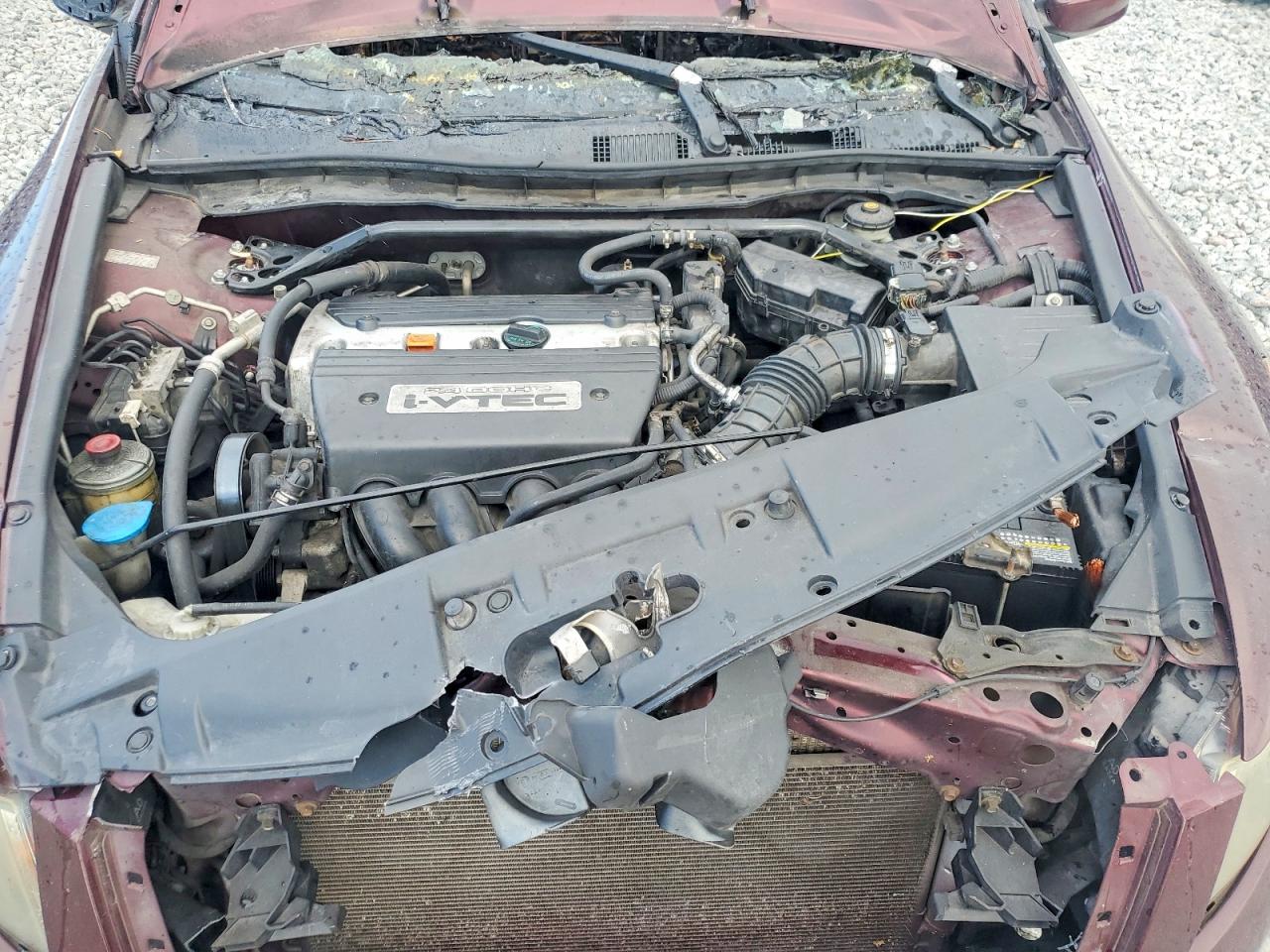 2008 Honda Accord Ex Burgundy vin: JHMCP26748C052670