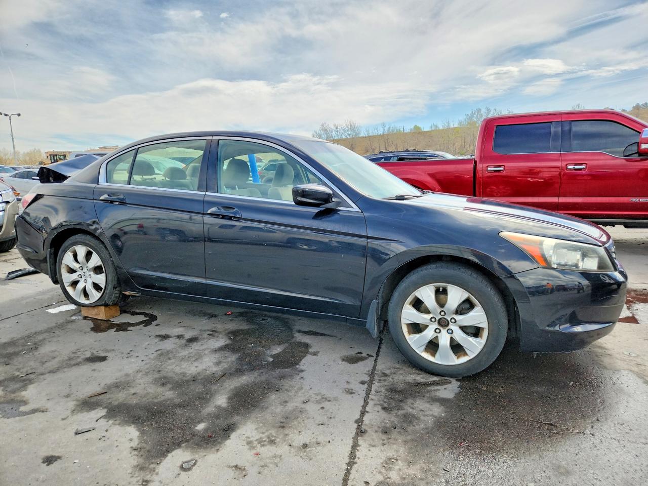 2008 Honda Accord Ex Black vin: JHMCP26758C016793