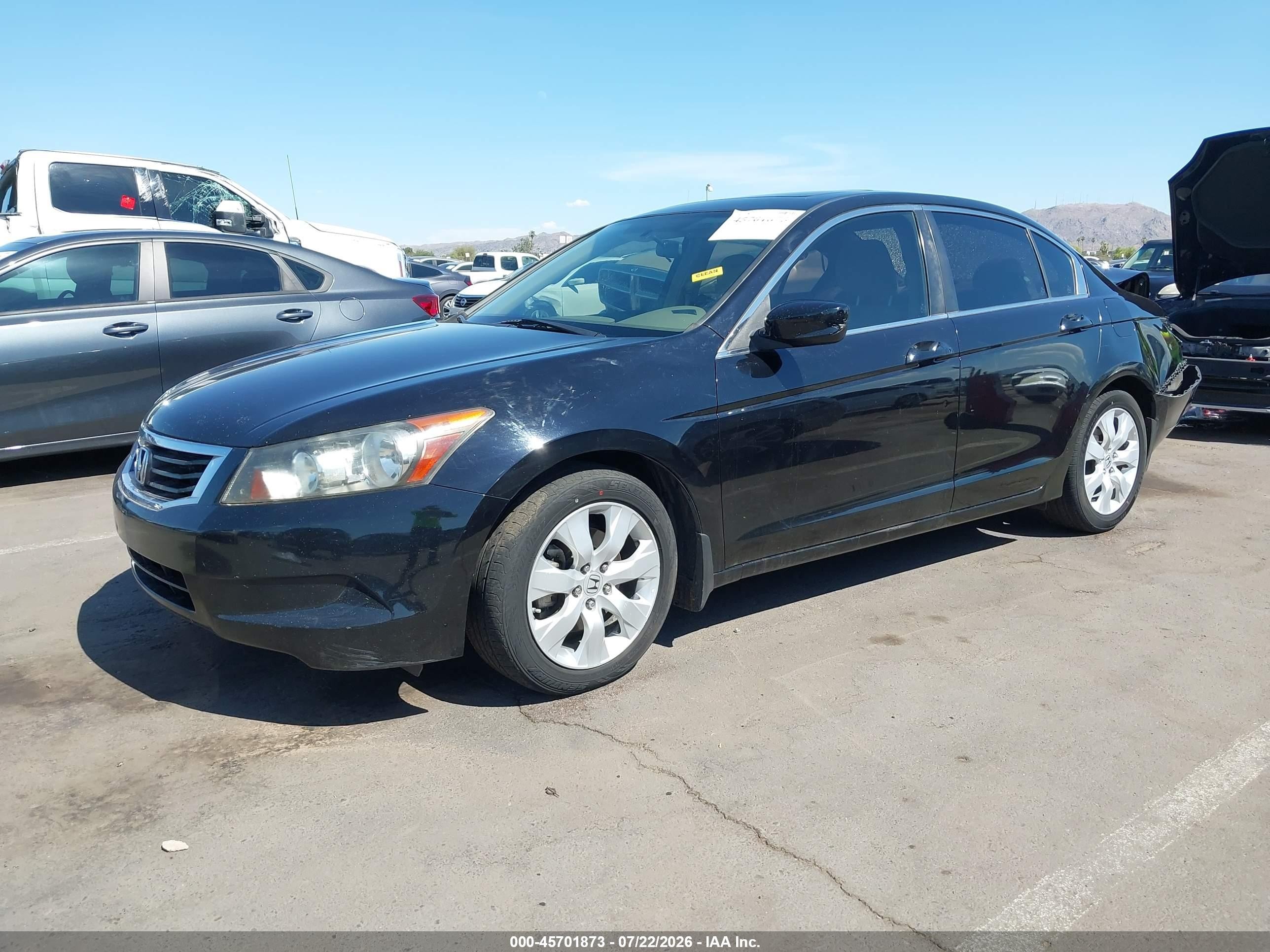 2008 Honda Accord 2.4 Ex Black vin: JHMCP26758C031567