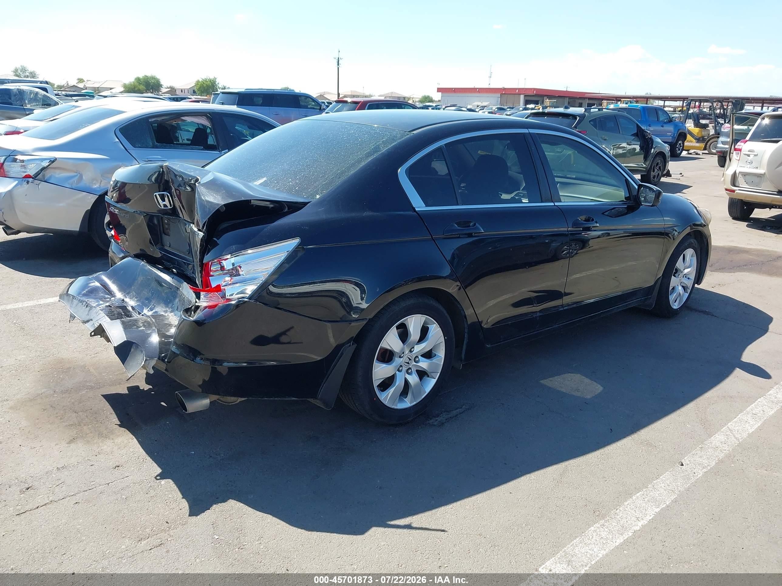 2008 Honda Accord 2.4 Ex Black vin: JHMCP26758C031567