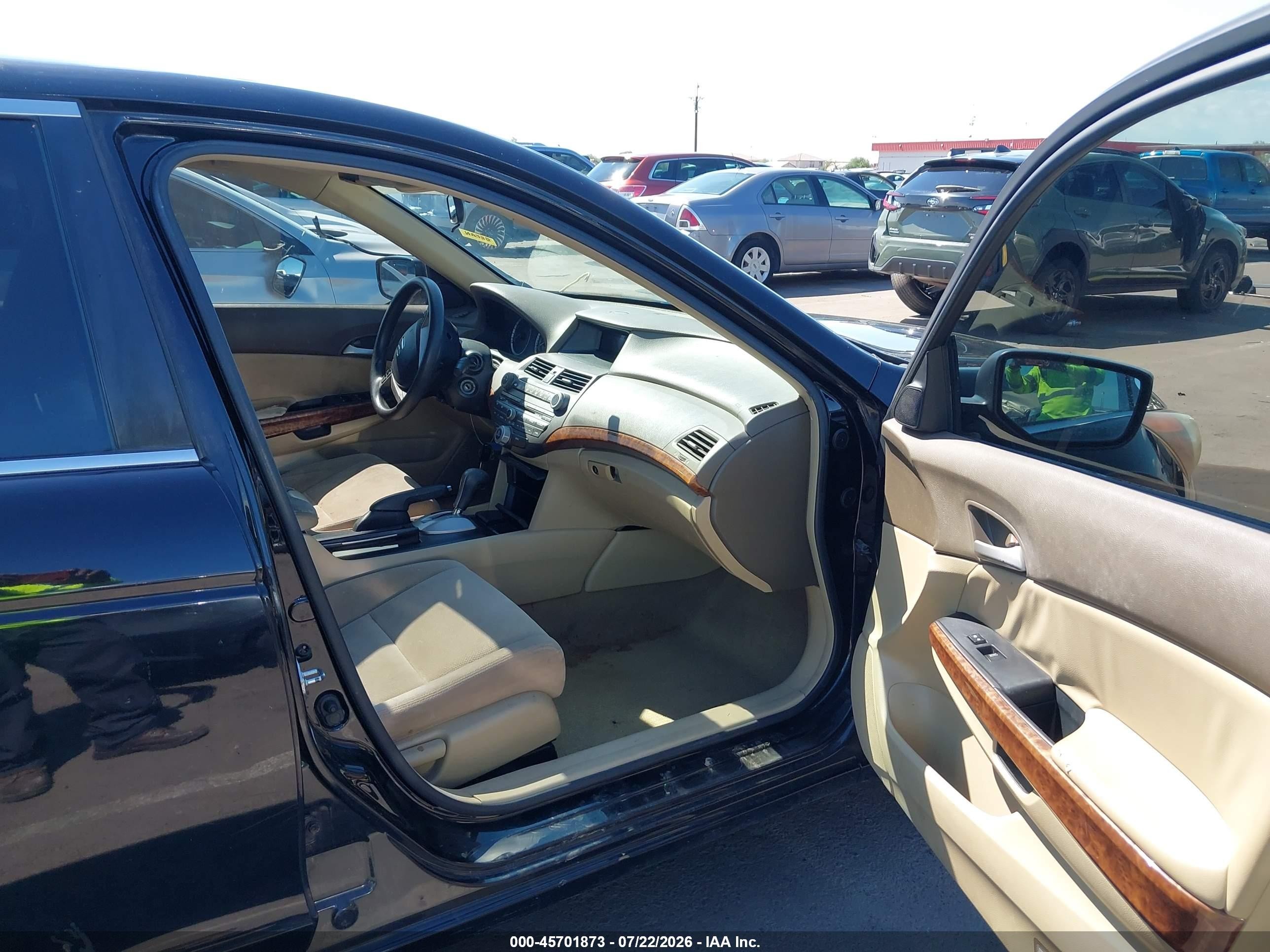 2008 Honda Accord 2.4 Ex Black vin: JHMCP26758C031567