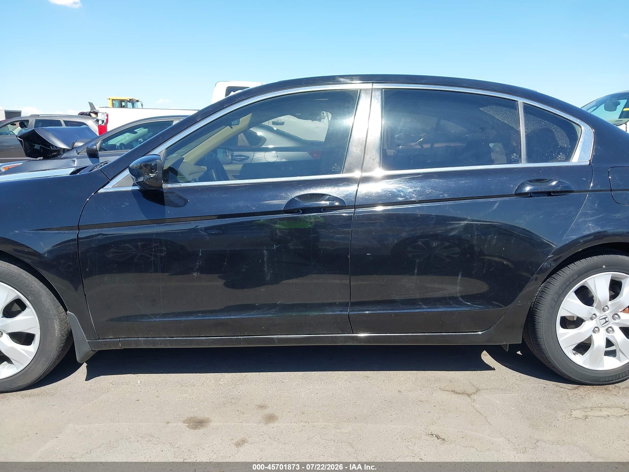 2008 Honda Accord 2.4 Ex Black vin: JHMCP26758C031567