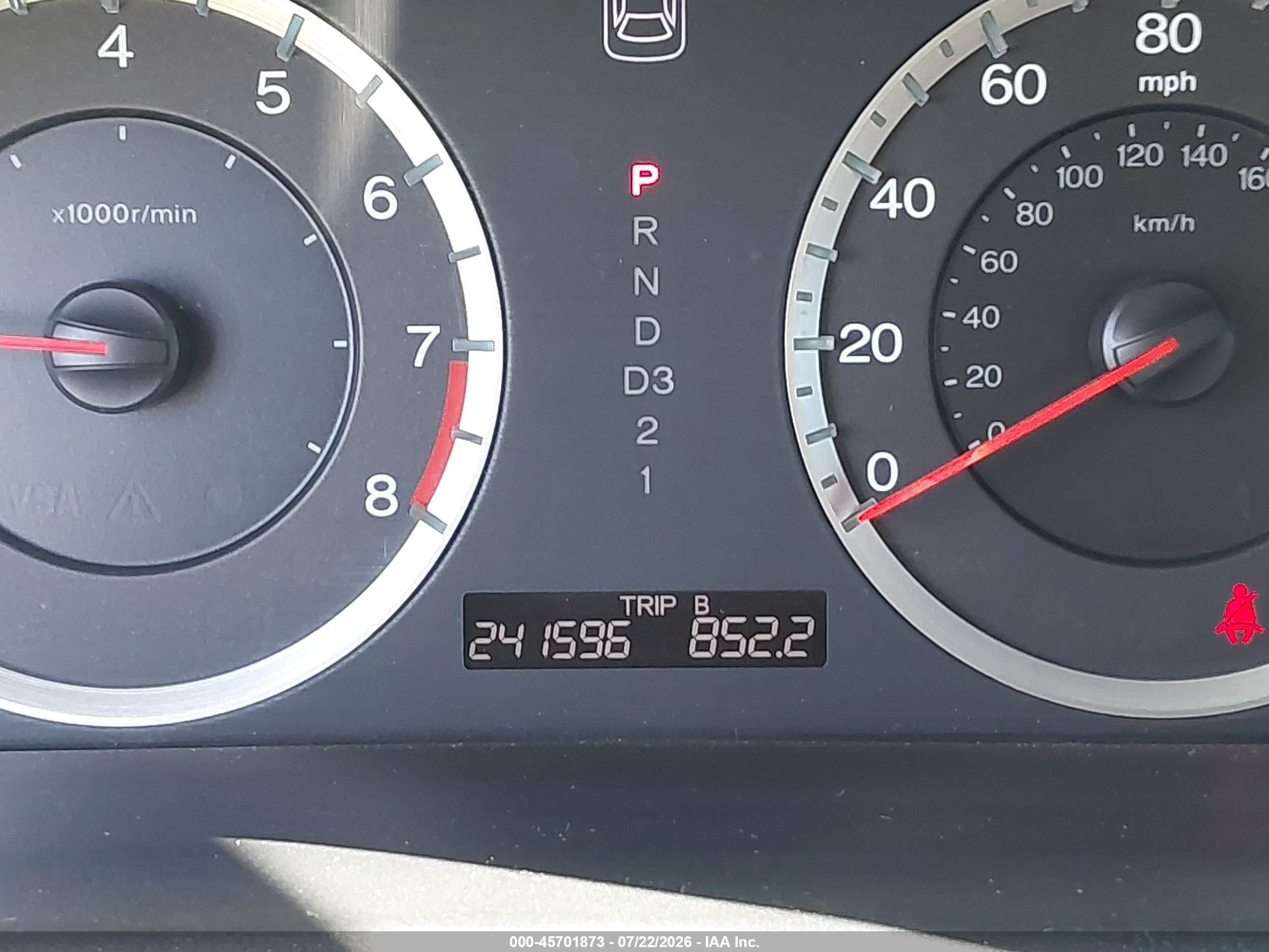 2008 Honda Accord 2.4 Ex Black vin: JHMCP26758C031567