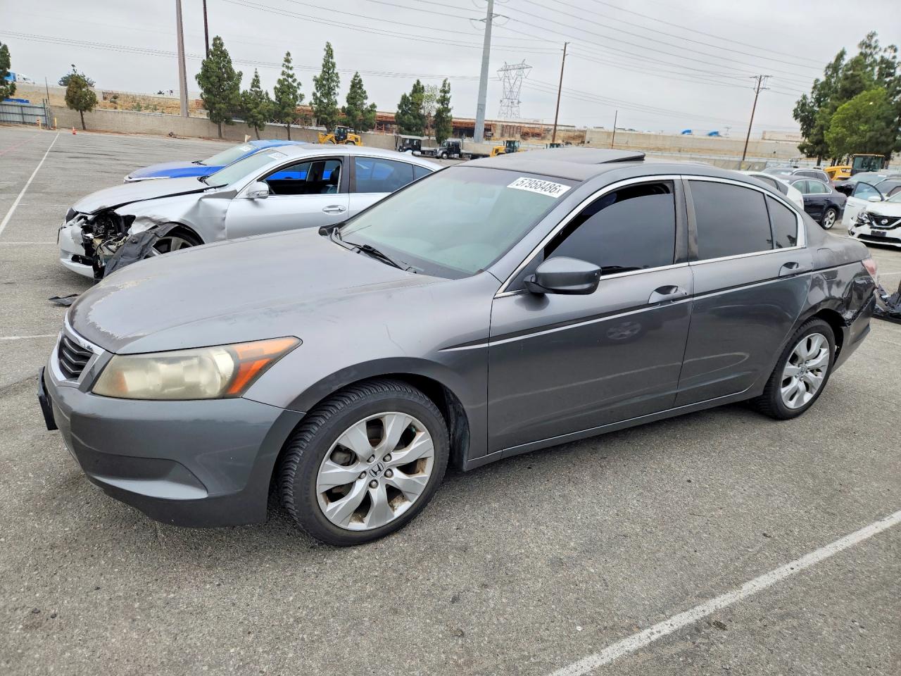 2008 Honda Accord Ex Gray vin: JHMCP26758C051687