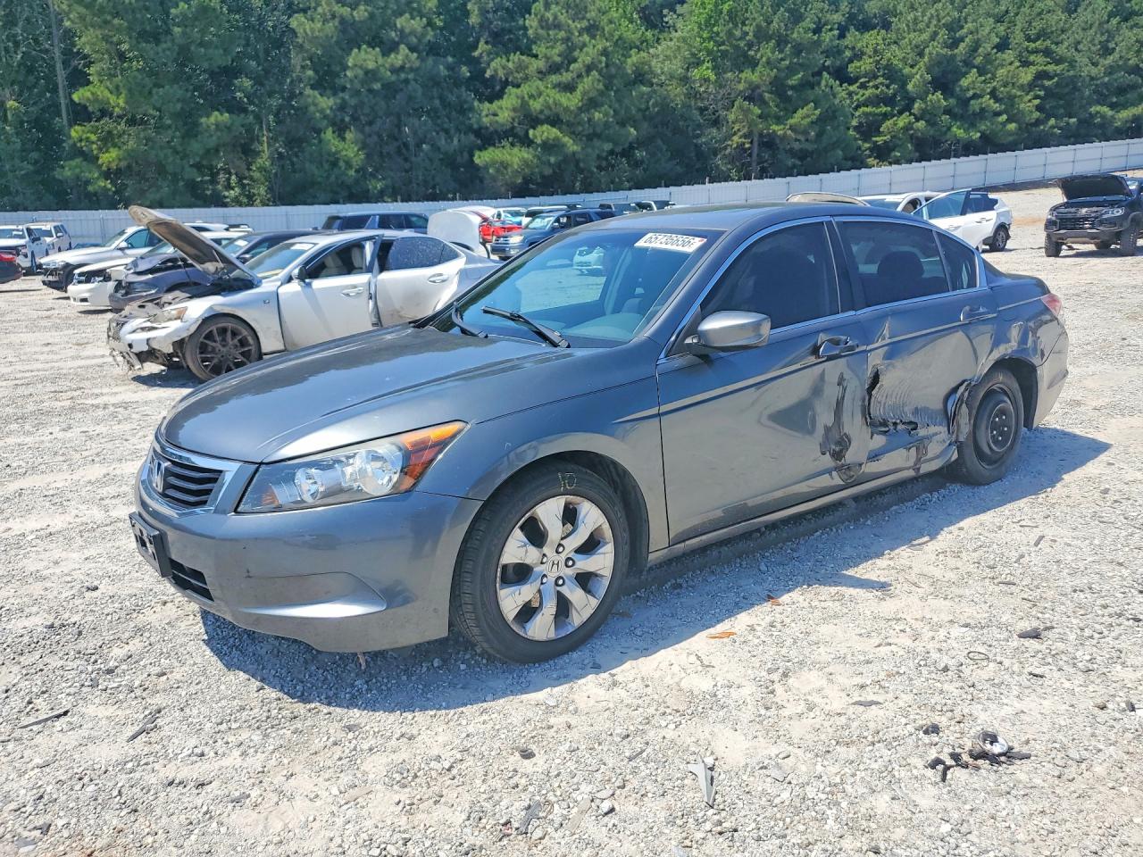 2008 Honda Accord Ex Gray vin: JHMCP26758C066545