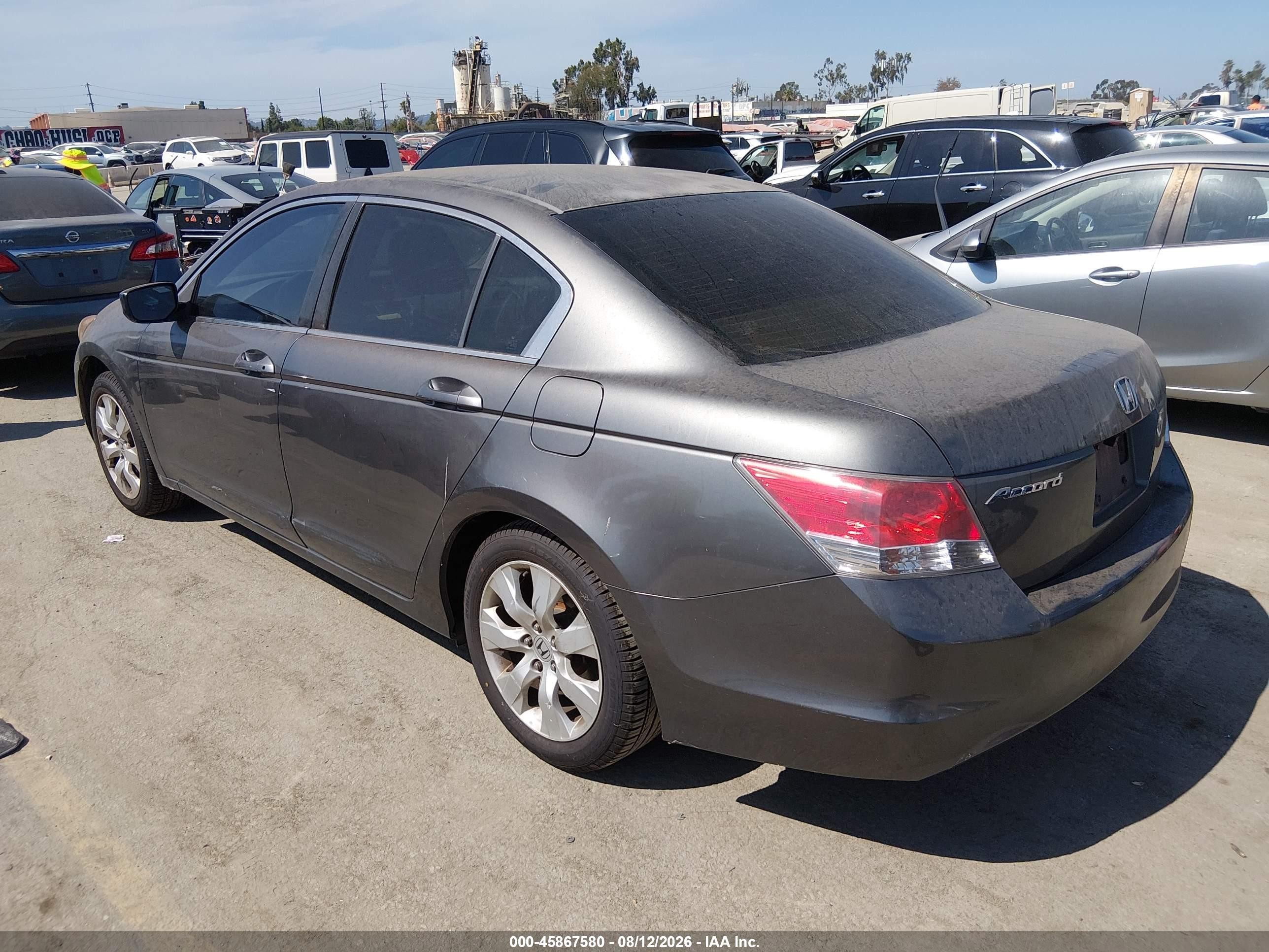 2009 Honda Accord 2.4 Ex Gray vin: JHMCP26759C004807