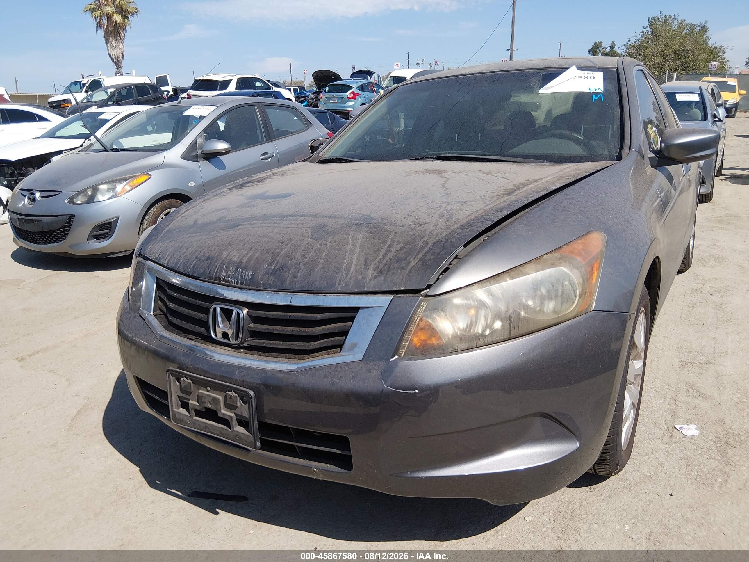 2009 Honda Accord 2.4 Ex Gray vin: JHMCP26759C004807