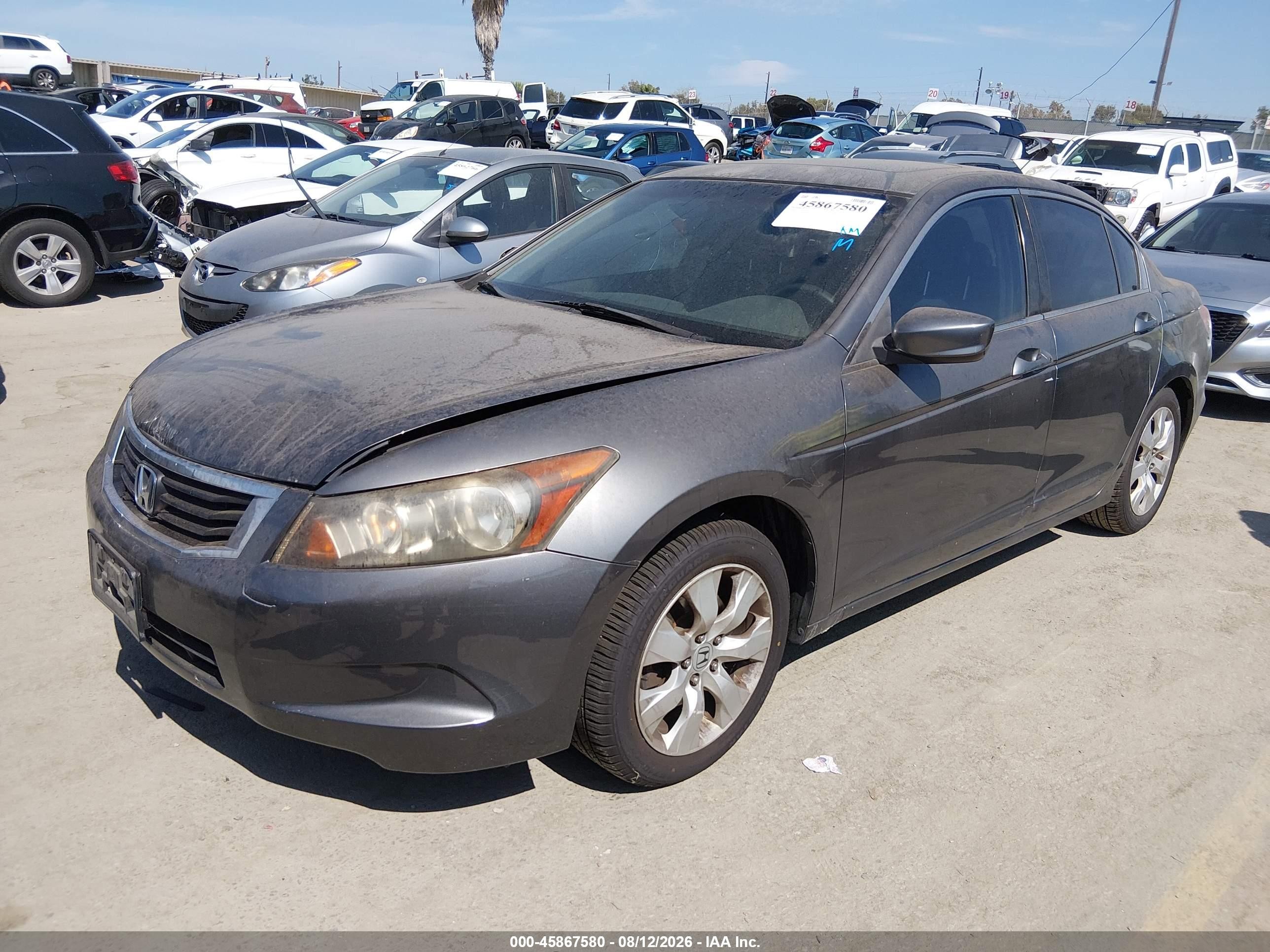 2009 Honda Accord 2.4 Ex Gray vin: JHMCP26759C004807