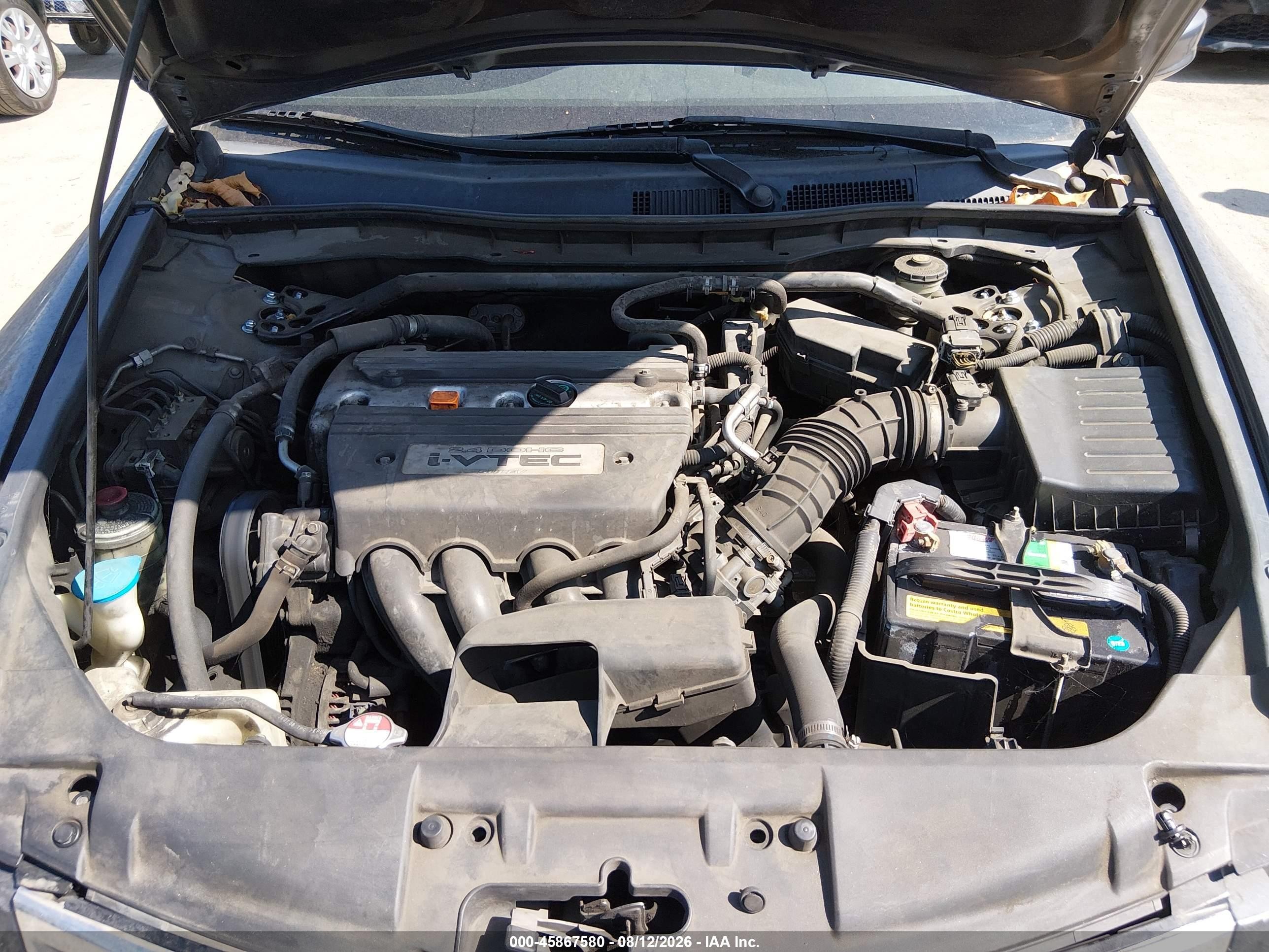 2009 Honda Accord 2.4 Ex Gray vin: JHMCP26759C004807