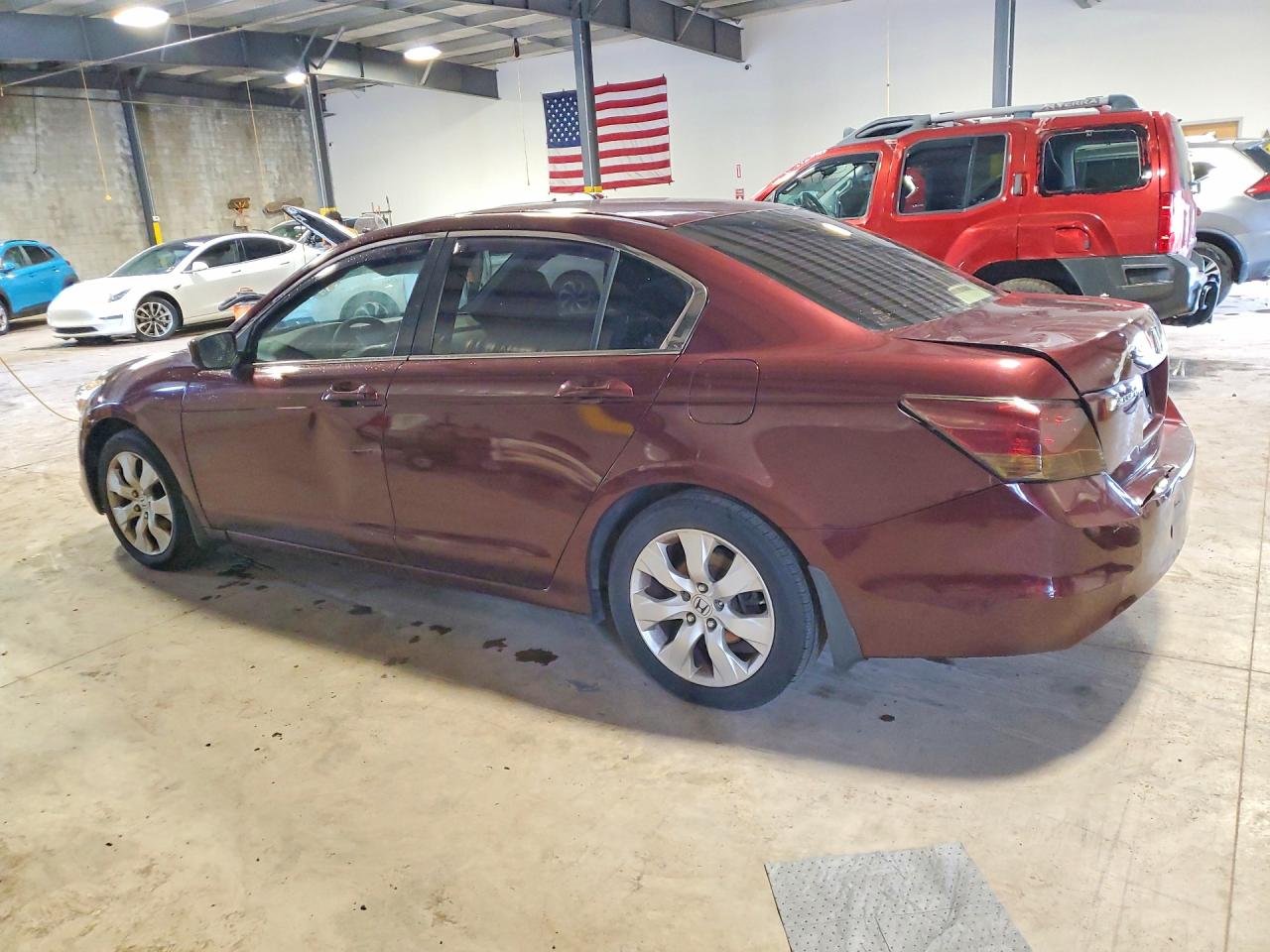 2008 Honda Accord Ex Burgundy vin: JHMCP26768C048622
