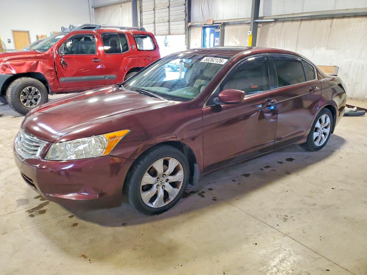 2008 Honda Accord Ex Burgundy vin: JHMCP26768C048622