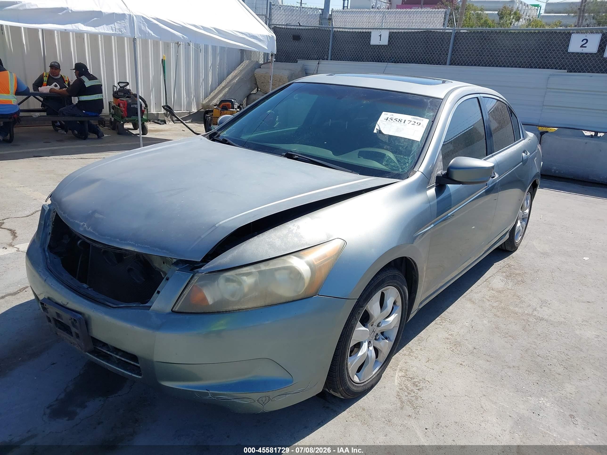 2008 Honda Accord 2.4 Ex Gray vin: JHMCP26768C054663