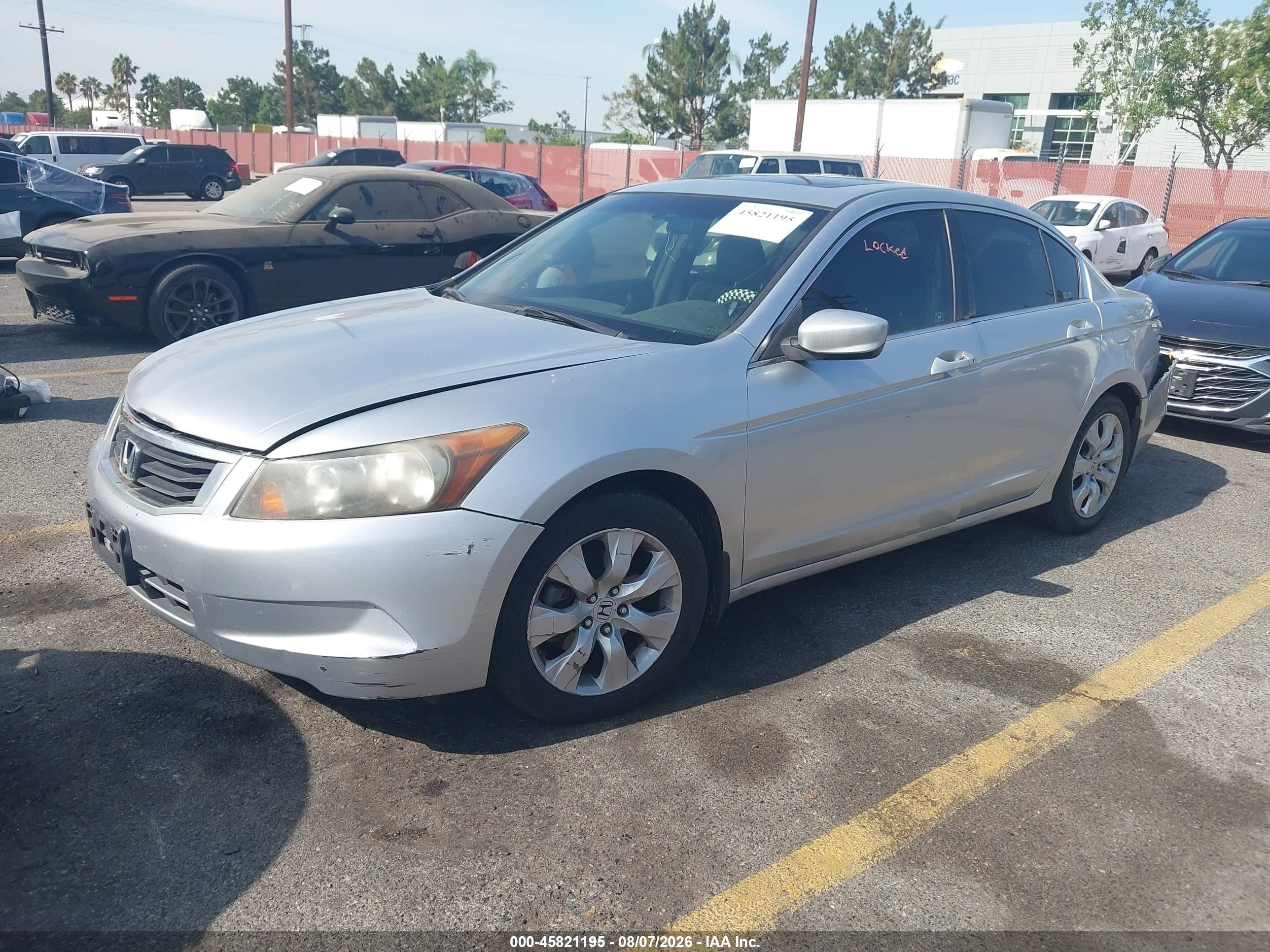 2008 Honda Accord 2.4 Ex Silver vin: JHMCP26768CO47535