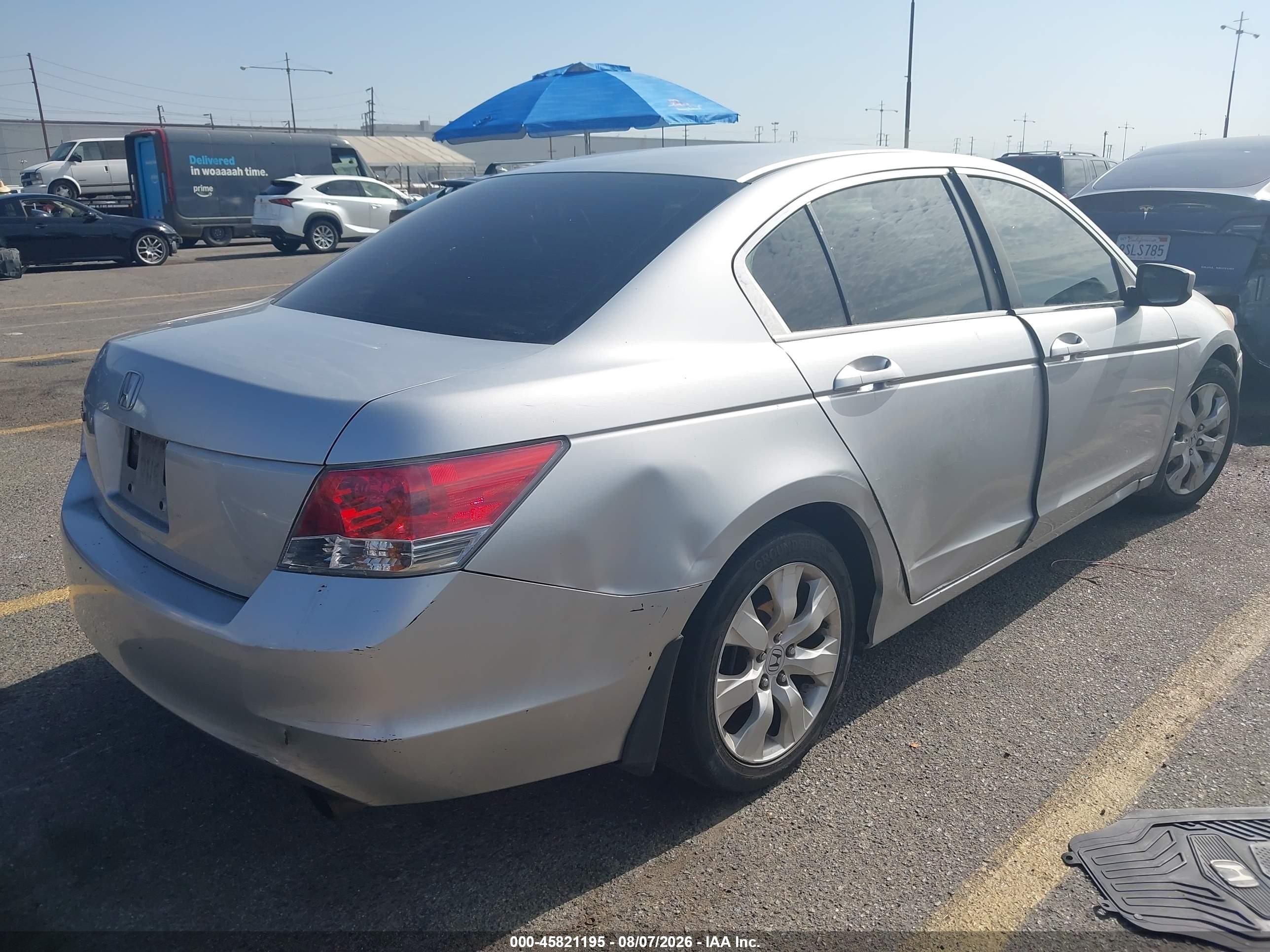 2008 Honda Accord 2.4 Ex Silver vin: JHMCP26768CO47535