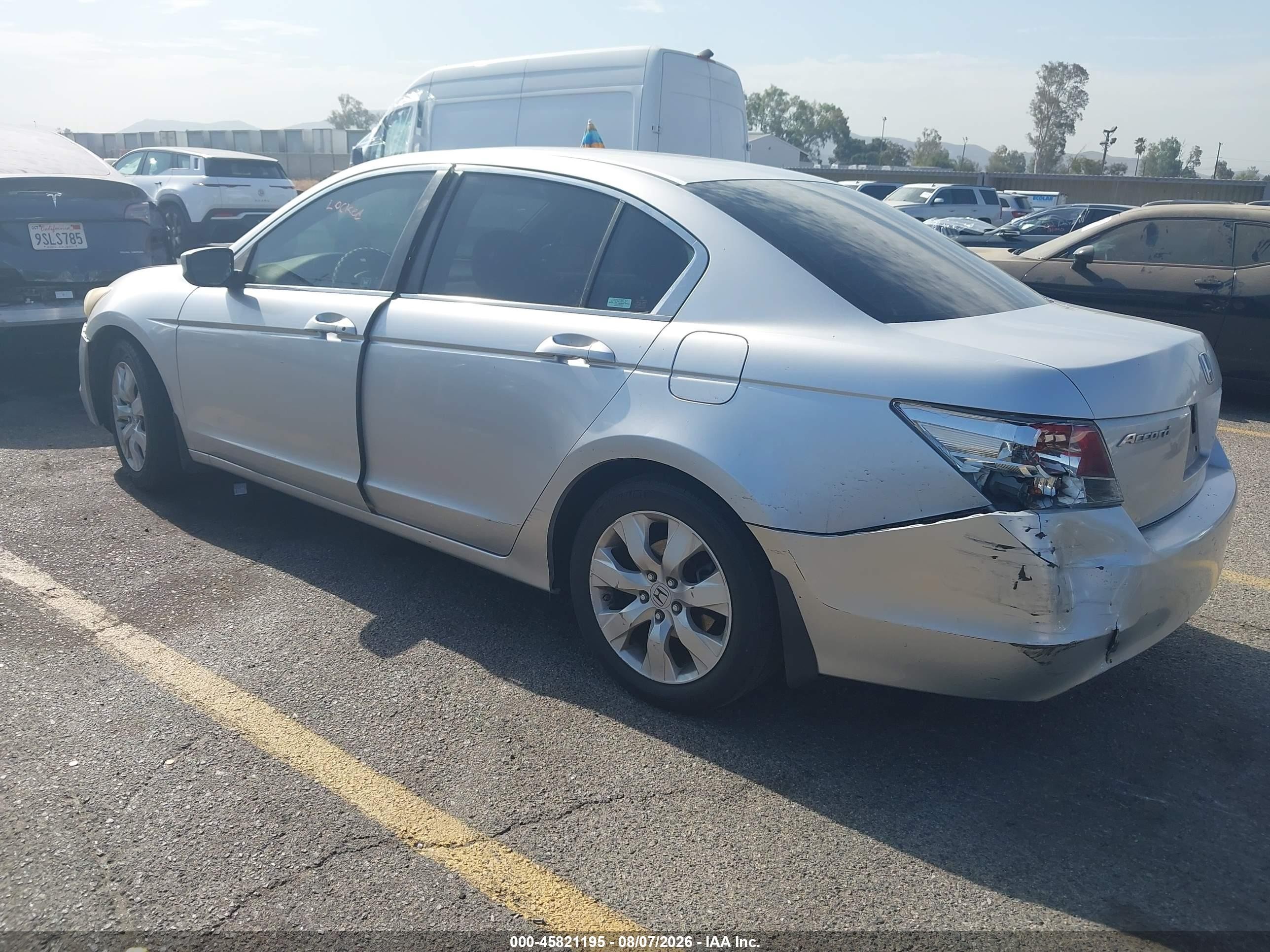 2008 Honda Accord 2.4 Ex Silver vin: JHMCP26768CO47535