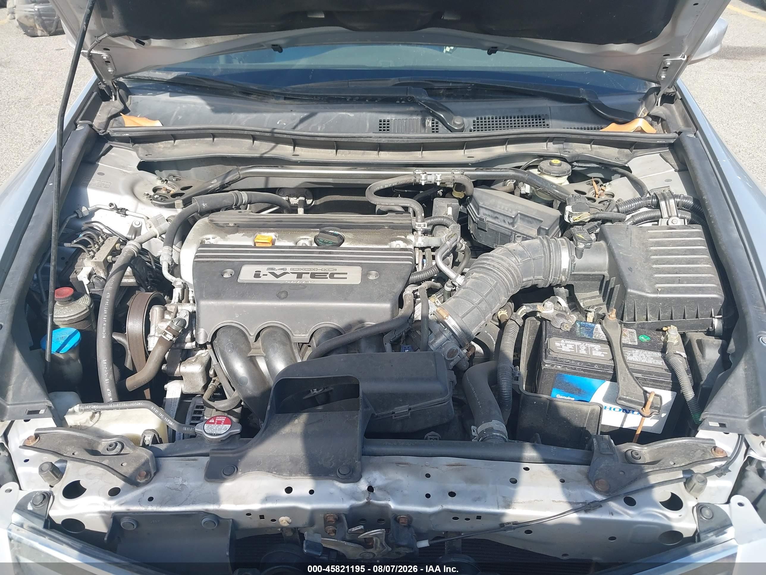 2008 Honda Accord 2.4 Ex Silver vin: JHMCP26768CO47535