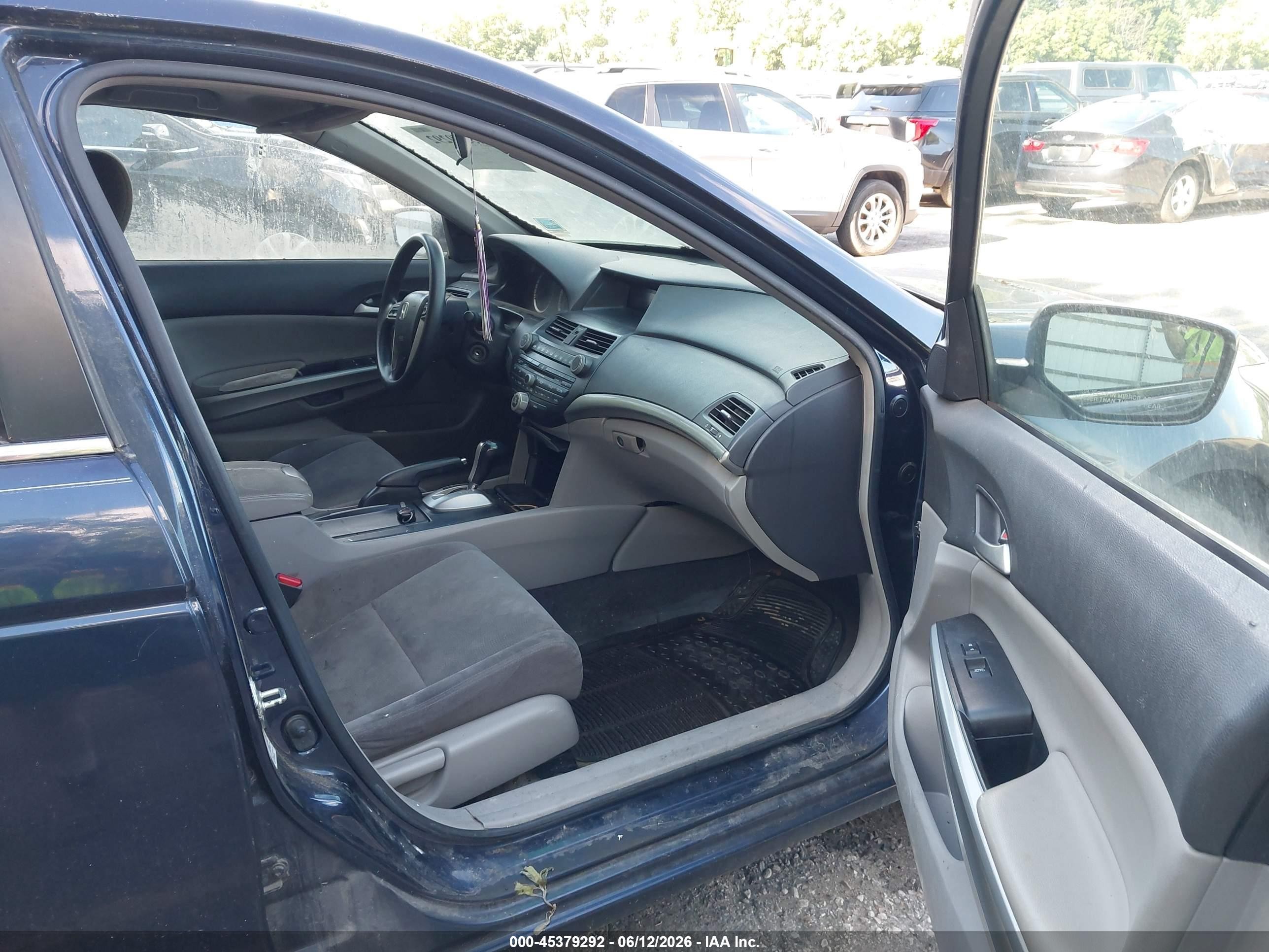 2008 Honda Accord 2.4 Ex Blue vin: JHMCP26778C018691