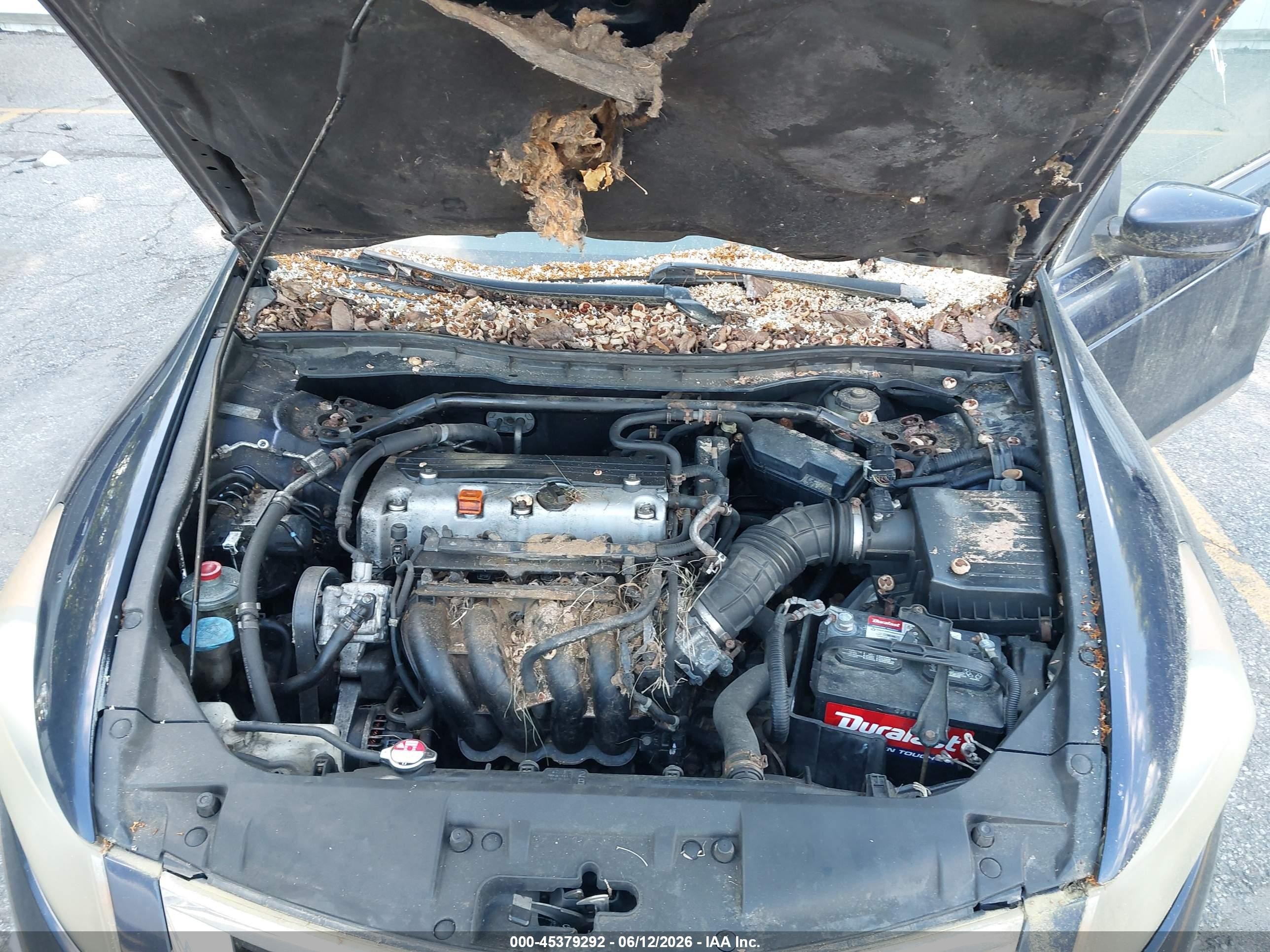 2008 Honda Accord 2.4 Ex Blue vin: JHMCP26778C018691
