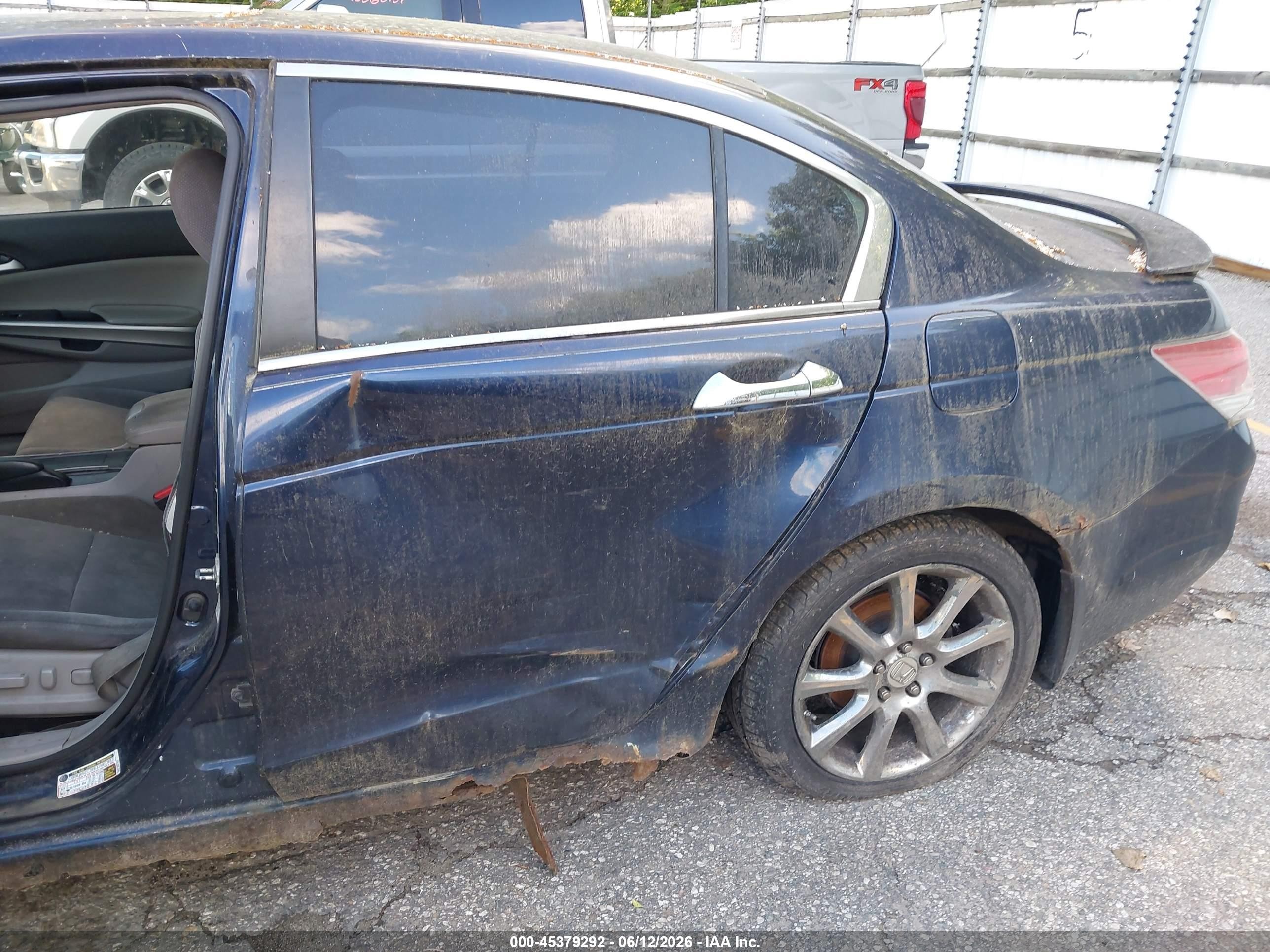2008 Honda Accord 2.4 Ex Blue vin: JHMCP26778C018691