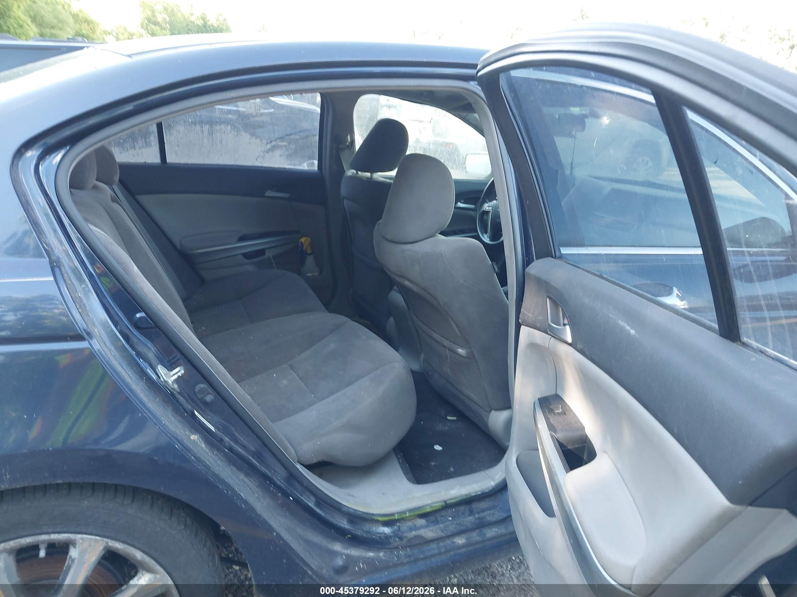 2008 Honda Accord 2.4 Ex Blue vin: JHMCP26778C018691