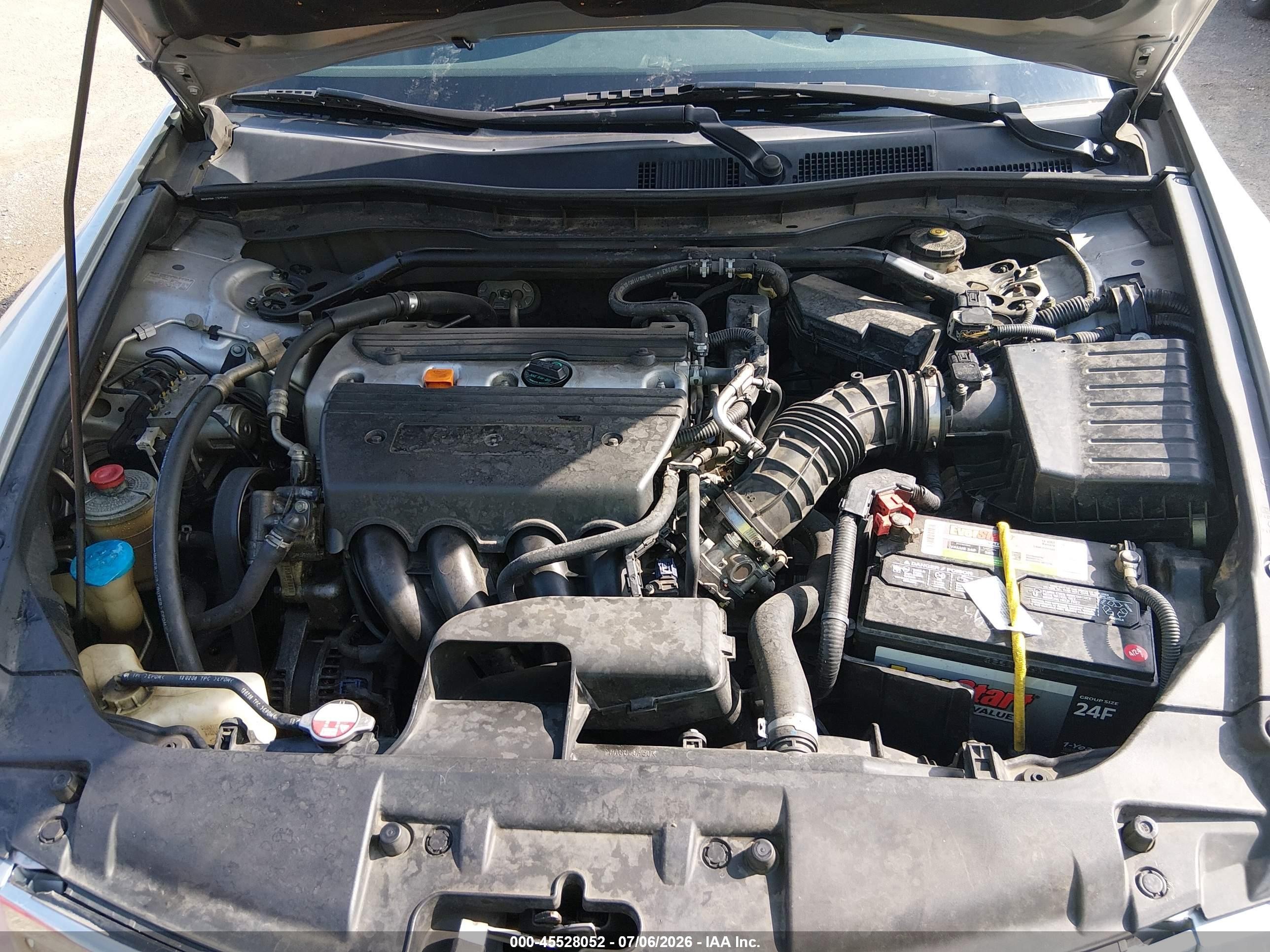 2008 Honda Accord 2.4 Ex Silver vin: JHMCP26778C072041