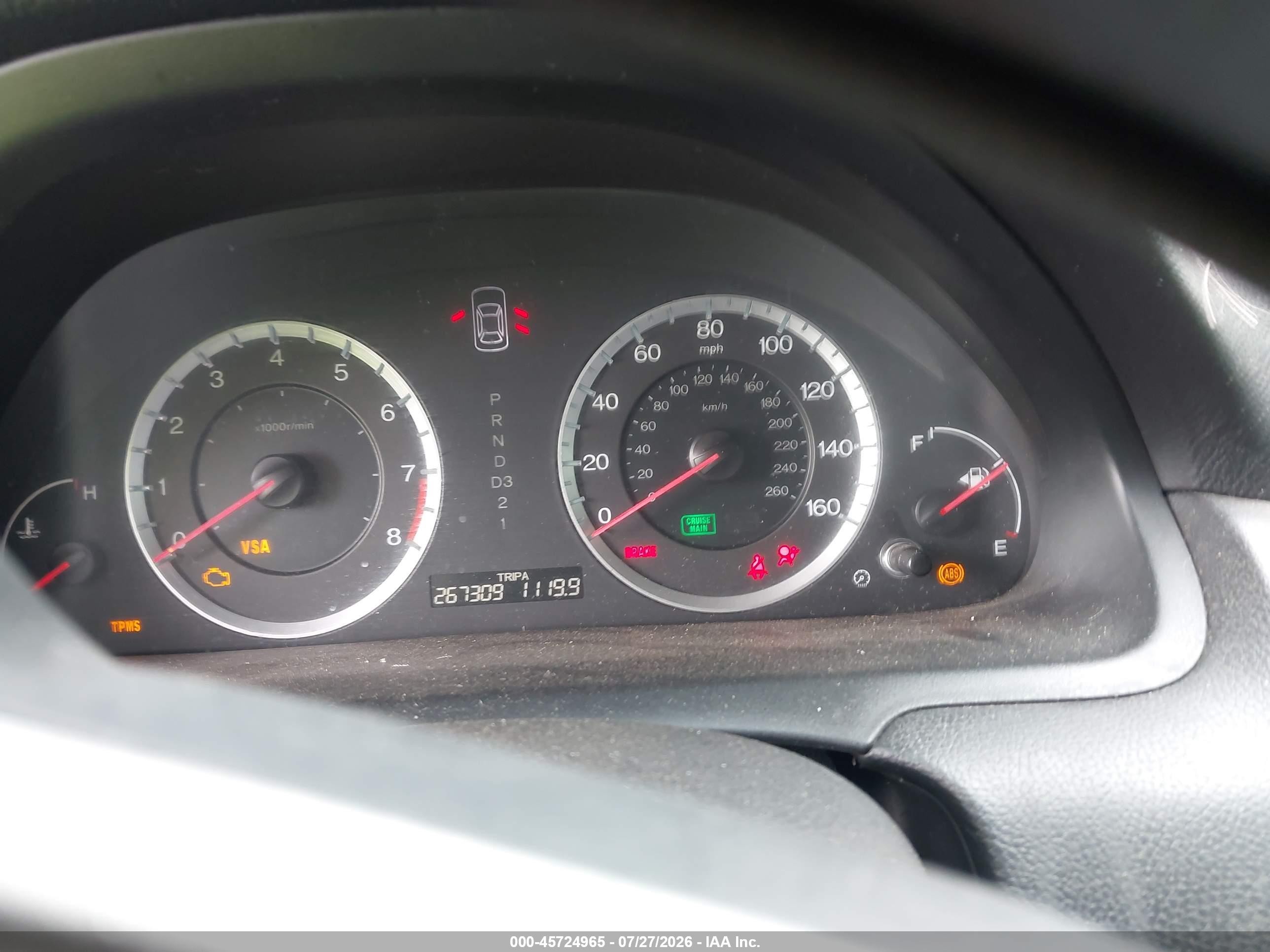2008 Honda Accord 2.4 Ex Gray vin: JHMCP26788C004122
