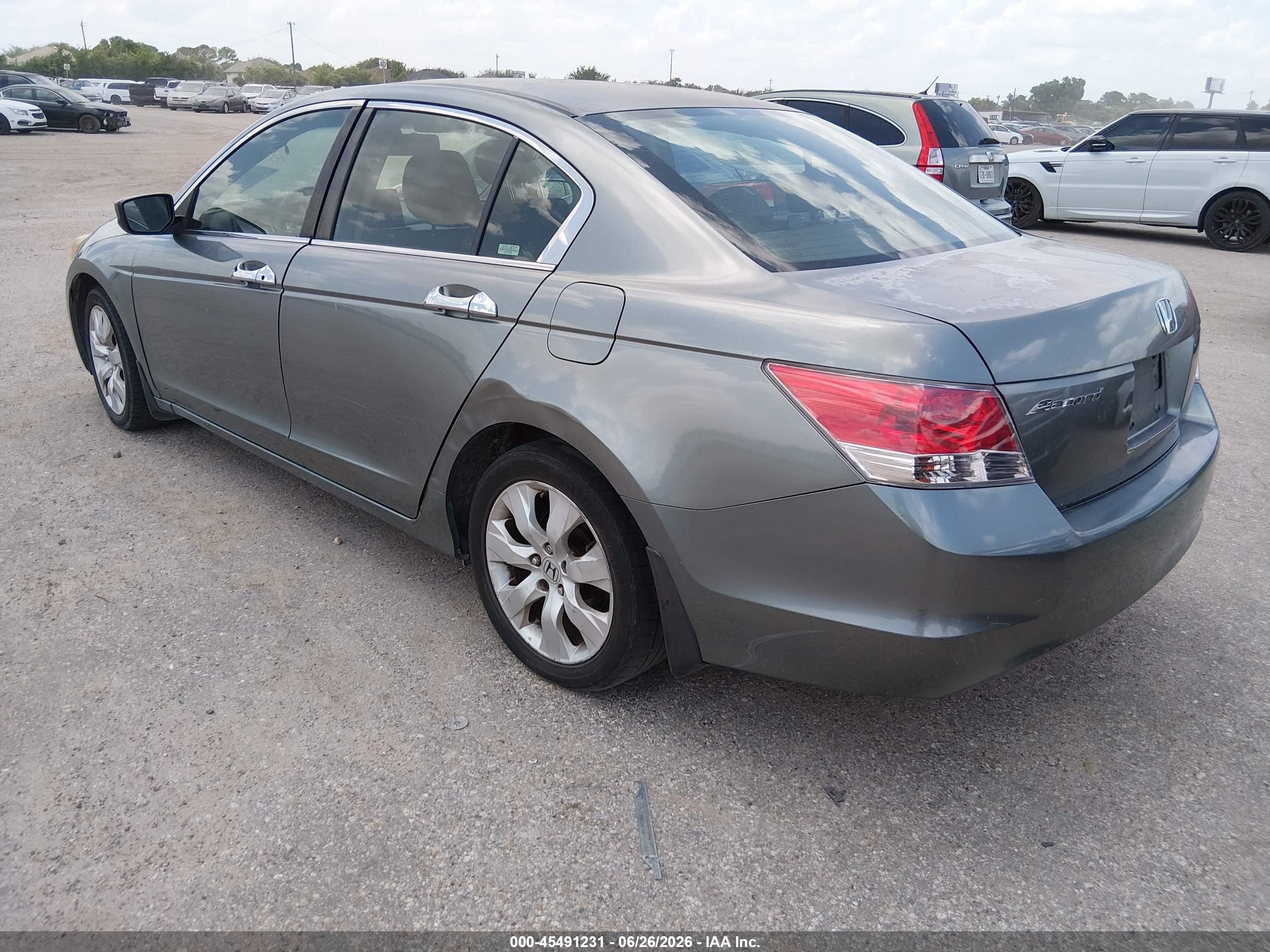 2008 Honda Accord 2.4 Ex Gray vin: JHMCP26788C078043