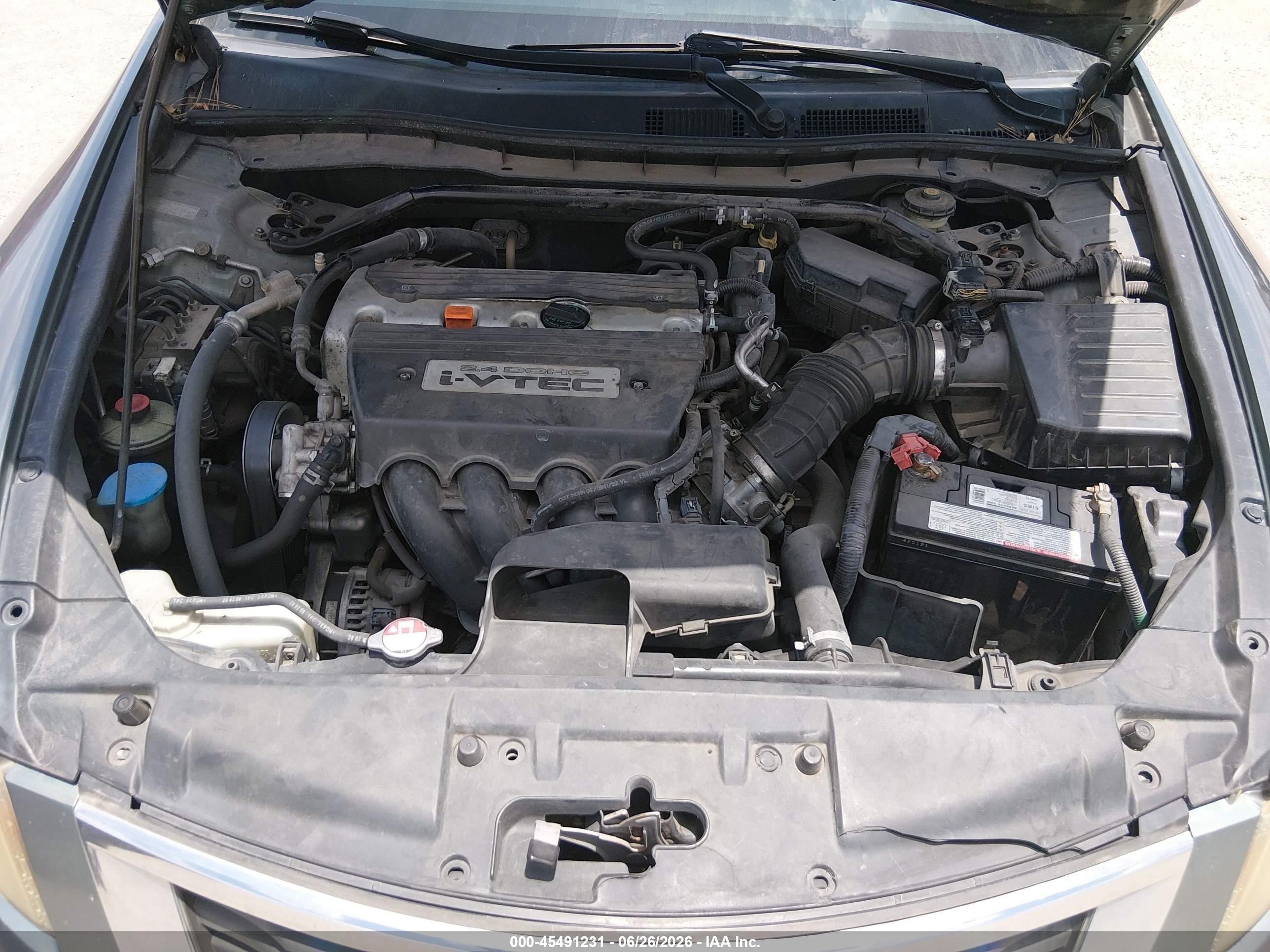 2008 Honda Accord 2.4 Ex Gray vin: JHMCP26788C078043