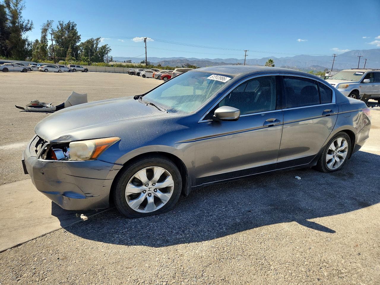 2008 Honda Accord Ex Gray vin: JHMCP26798C037551