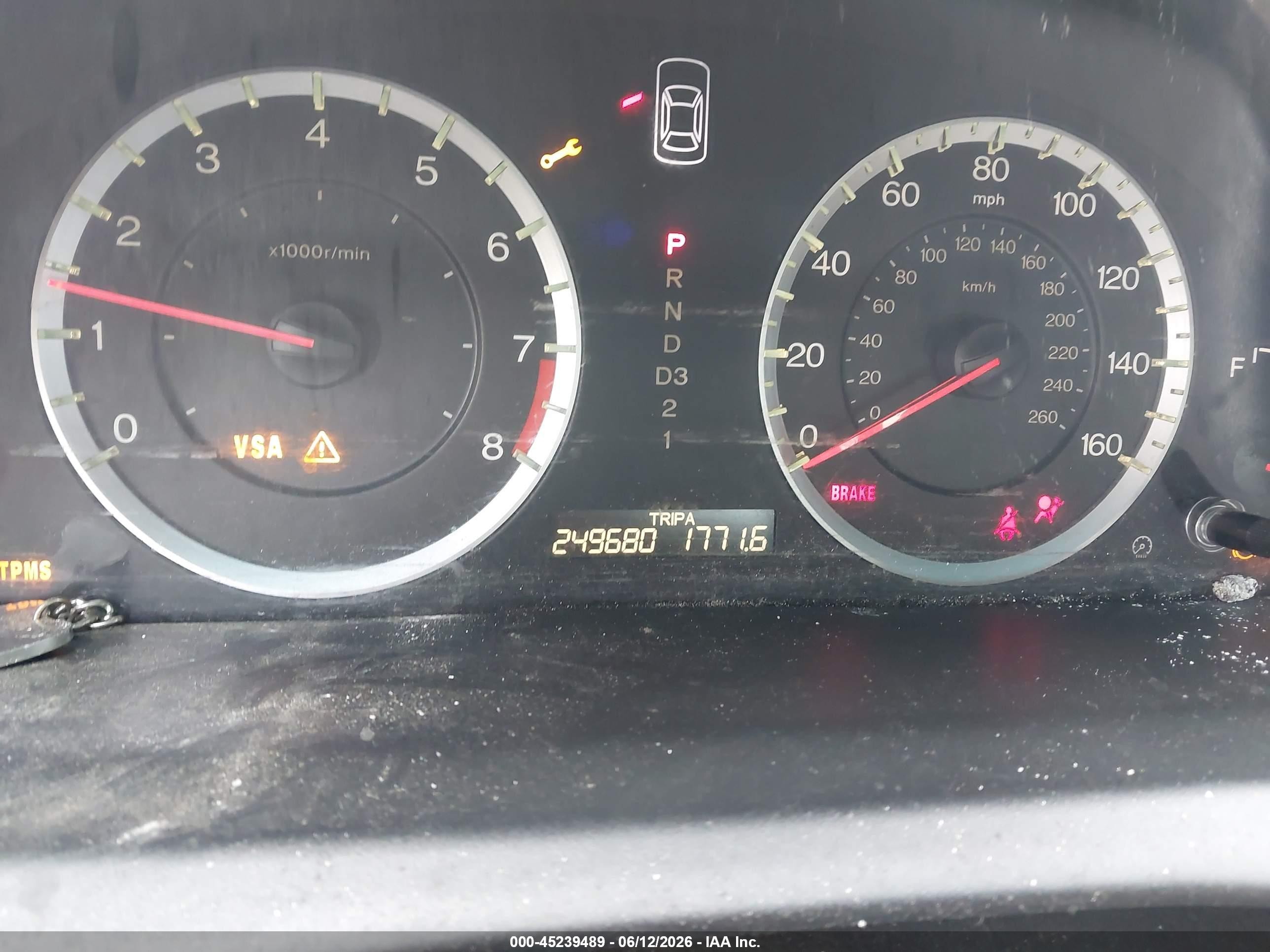 2008 Honda Accord 2.4 Ex Maroon vin: JHMCP267X8C021777