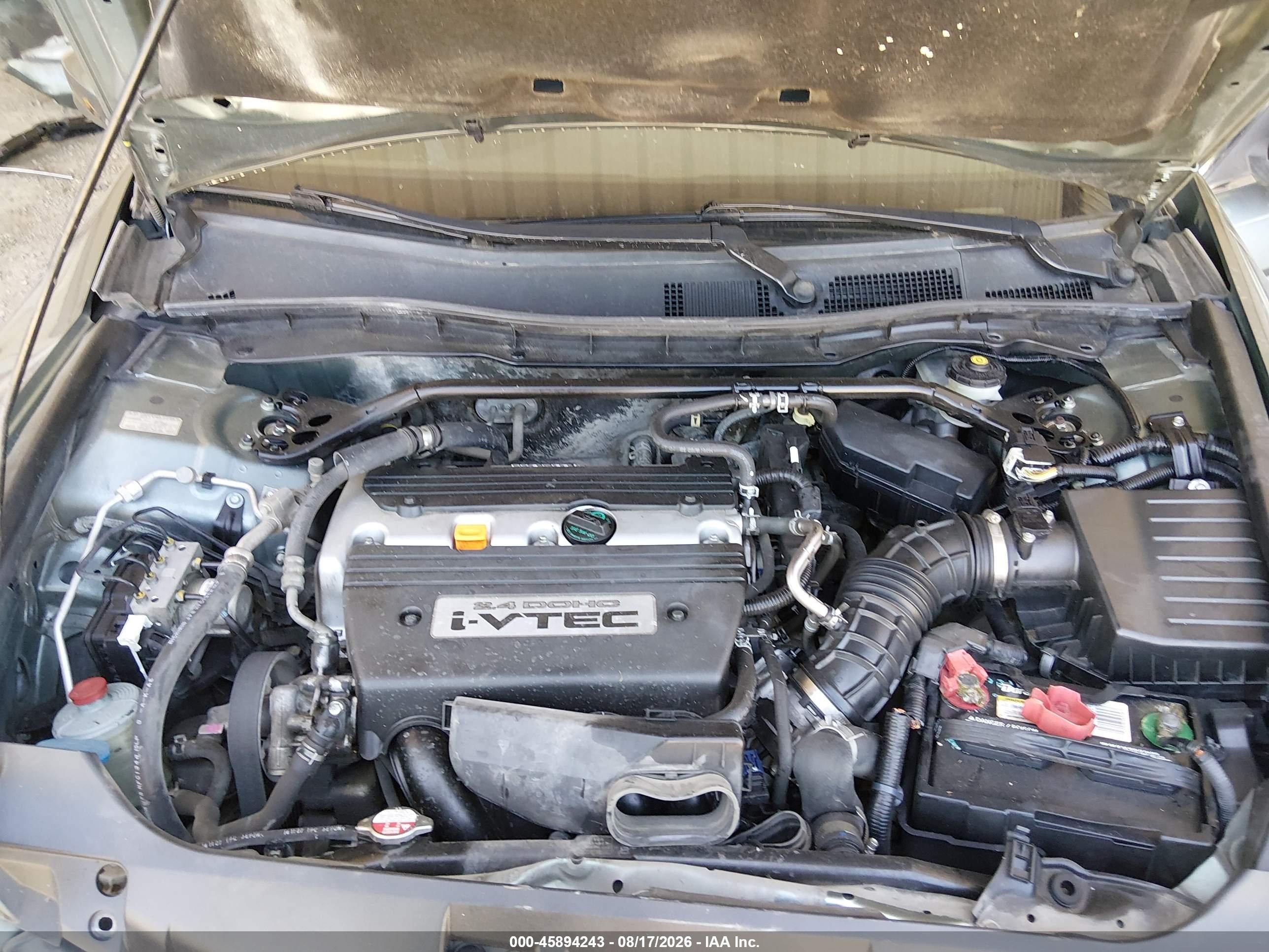 2008 Honda Accord 2.4 Ex Green vin: JHMCP267X8C050177