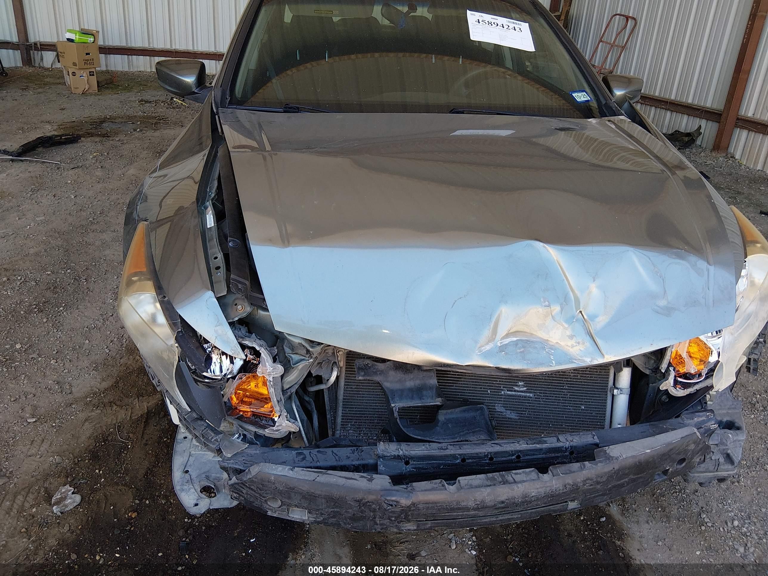 2008 Honda Accord 2.4 Ex Green vin: JHMCP267X8C050177